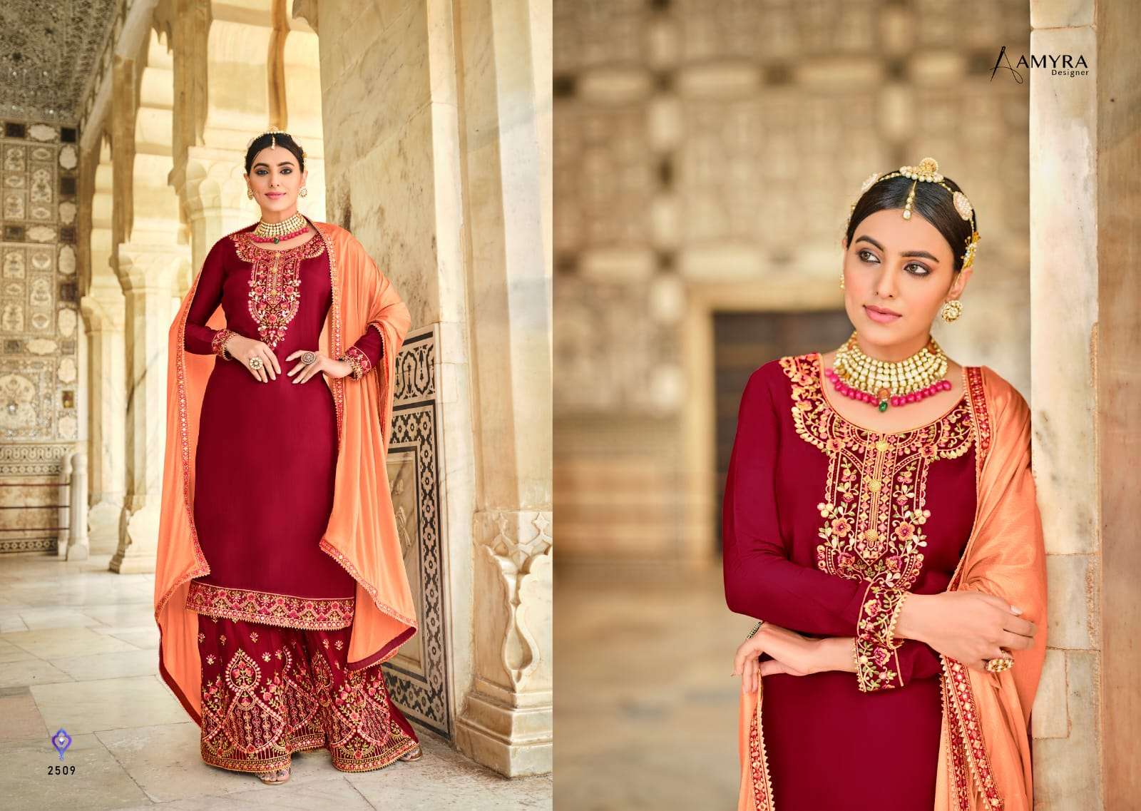 AMYRA DESIGNER GHARANA VOL 2 SALWAR KAMEEZ LATEST CATALOGUE WHOLESALE RATE IN SURAT - SAIDHARANX 