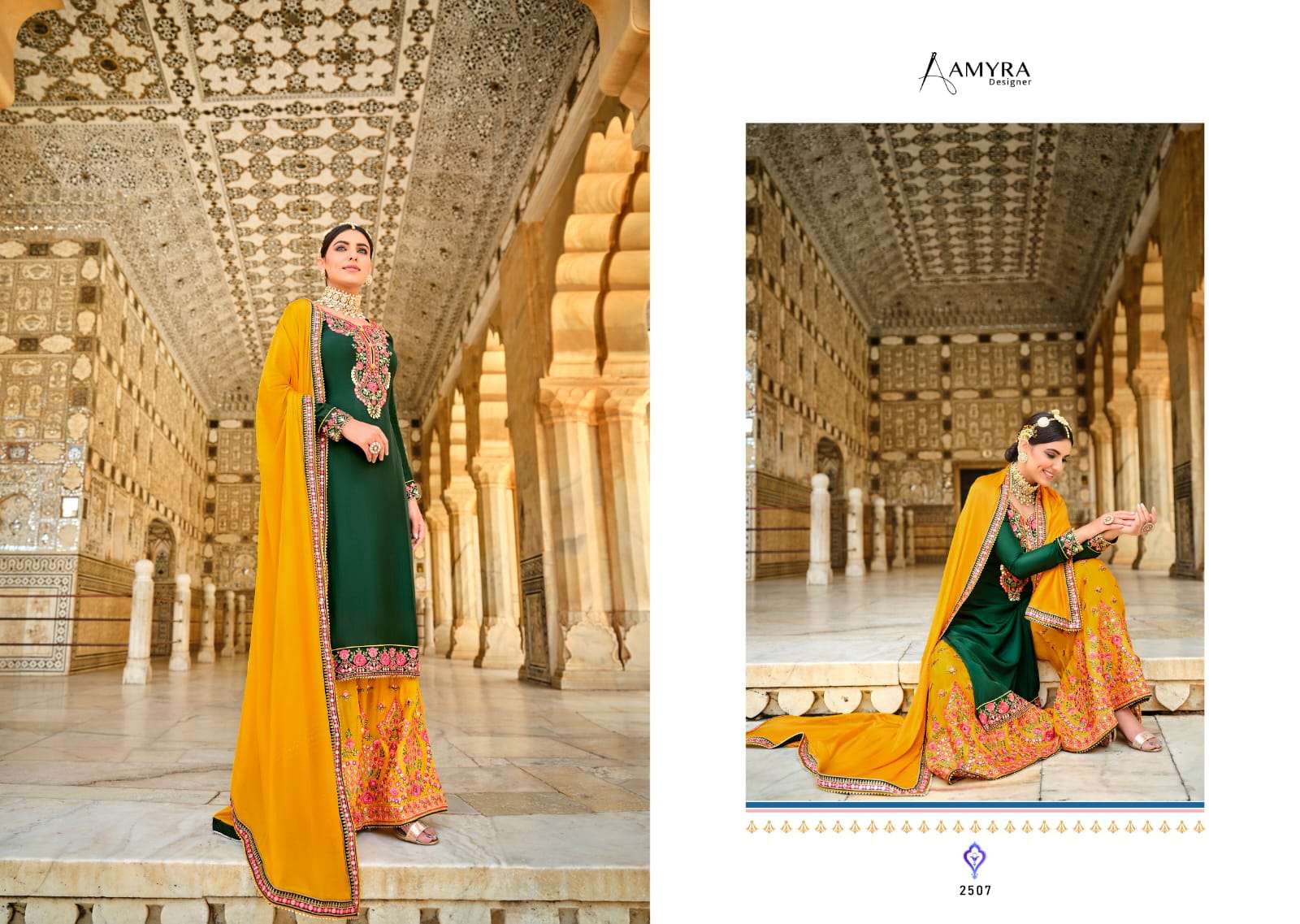 AMYRA DESIGNER GHARANA VOL 2 SALWAR KAMEEZ LATEST CATALOGUE WHOLESALE RATE IN SURAT - SAIDHARANX 