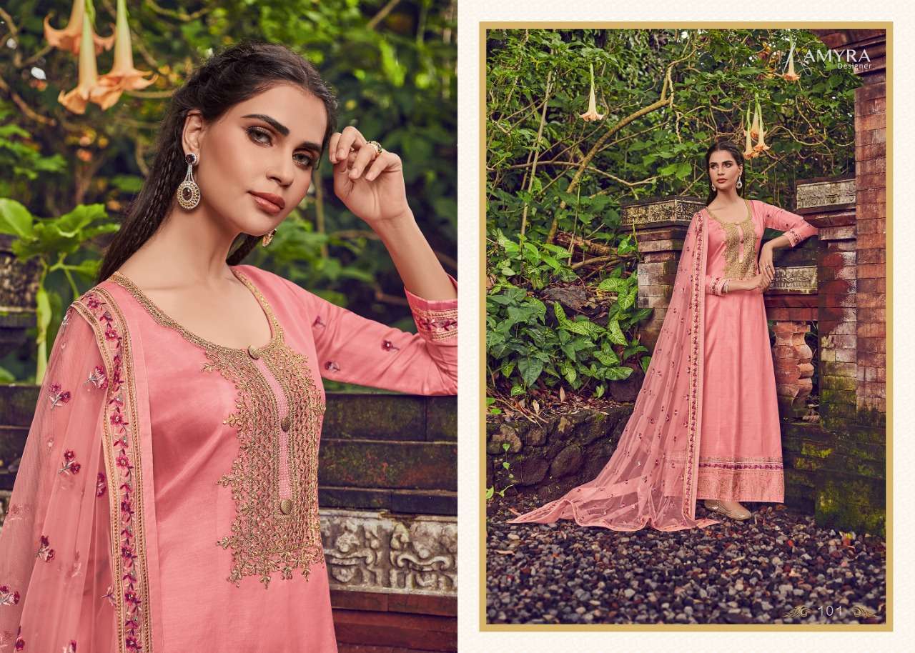 ATTRACTION BY AMYRA DESIGNER 101 TO 105 SERIES SALWAR SUITS WHOLESALE RATE IN SURAT - SAIDHARANX 