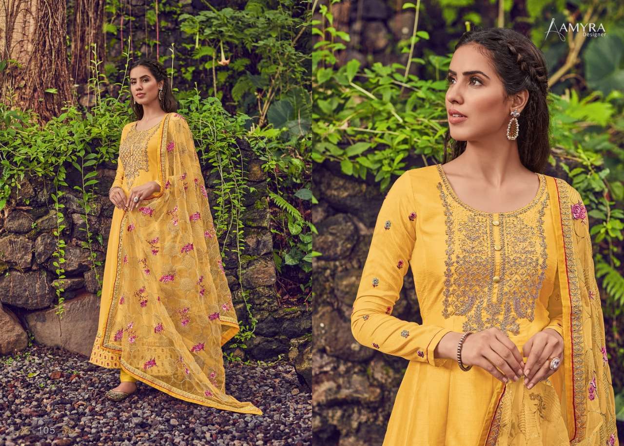 ATTRACTION BY AMYRA DESIGNER 101 TO 105 SERIES SALWAR SUITS WHOLESALE RATE IN SURAT - SAIDHARANX 