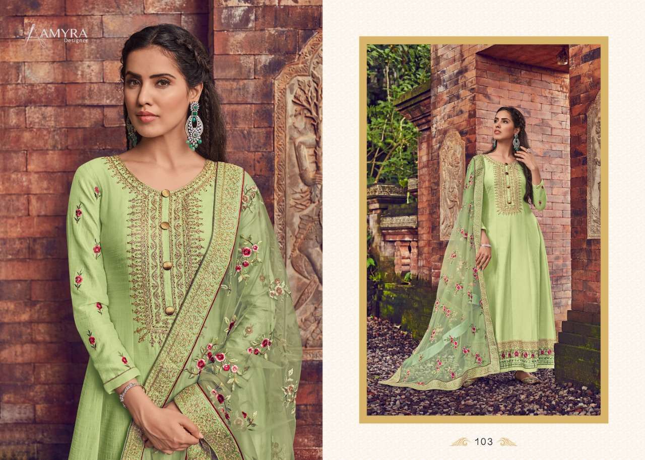 ATTRACTION BY AMYRA DESIGNER 101 TO 105 SERIES SALWAR SUITS WHOLESALE RATE IN SURAT - SAIDHARANX 