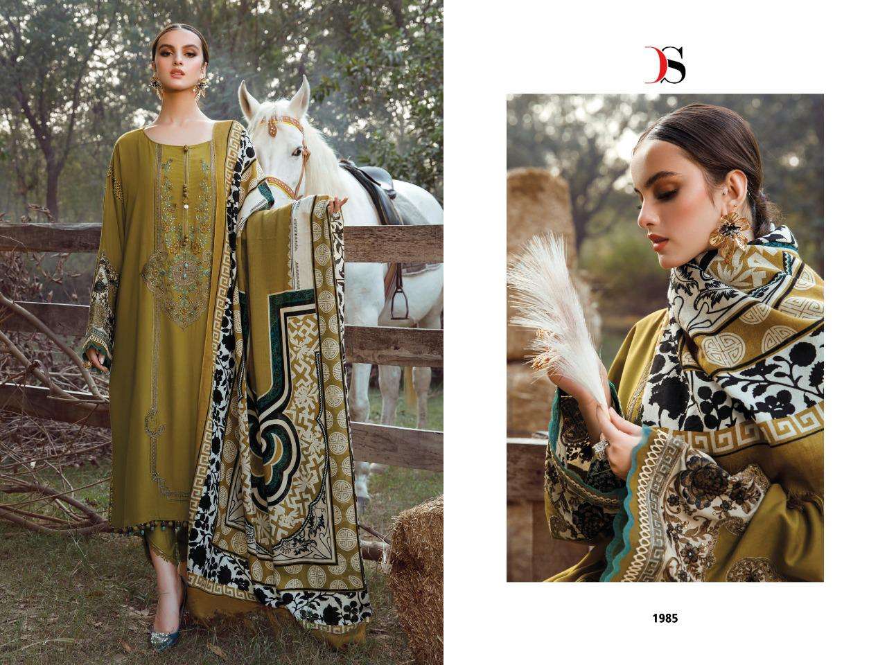 BUNDLE OF 7 WHOLESALE SALWAR SUIT Maria b embroidered lawn by DEEPSY SUITS BY CHIFFON DUPATTA WHOLESALE RATE IN SURAT - SAIDHARANX 