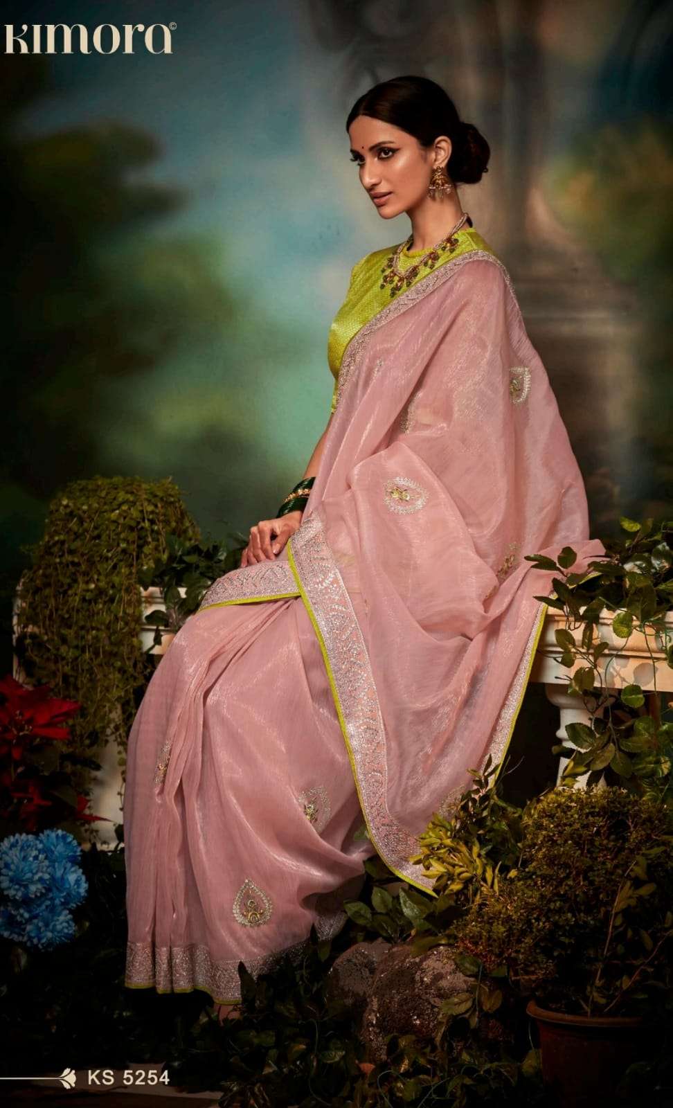 KIMORA KAJAL VOL 12 DESIGNER SAREES - 15 PIECES SET WHLESALE RATE IN SURAT - SAIDHARANX 