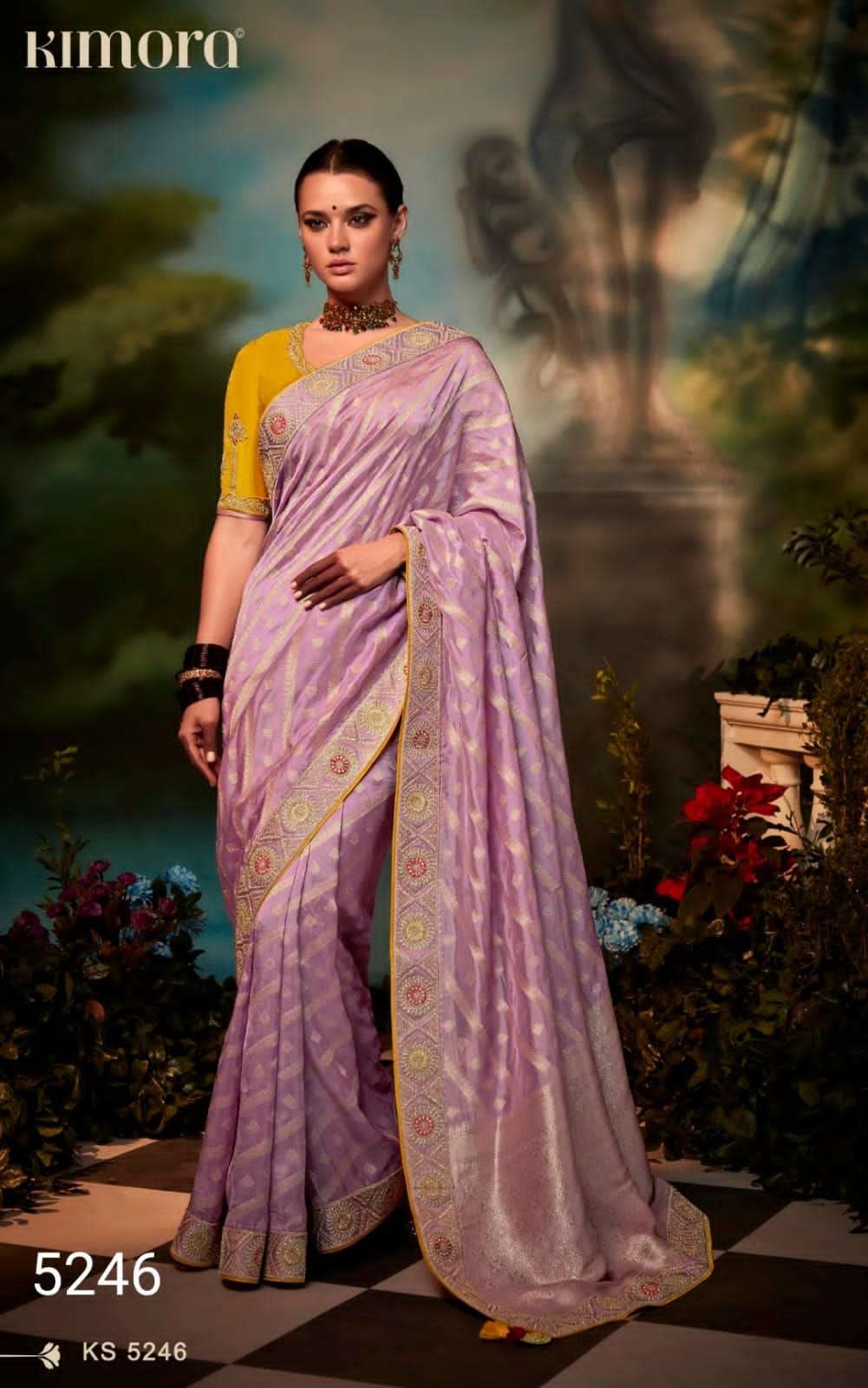 KIMORA KAJAL VOL 12 DESIGNER SAREES - 15 PIECES SET WHLESALE RATE IN SURAT - SAIDHARANX 