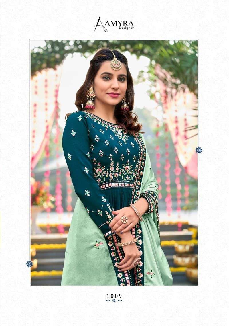 RIWAZ VOL-3 BY AMYRA DESIGNER CHINON FULL STICHED SALWAR SUITS WHOLESALE RATE IN SURAT - SAIDHARANX 
