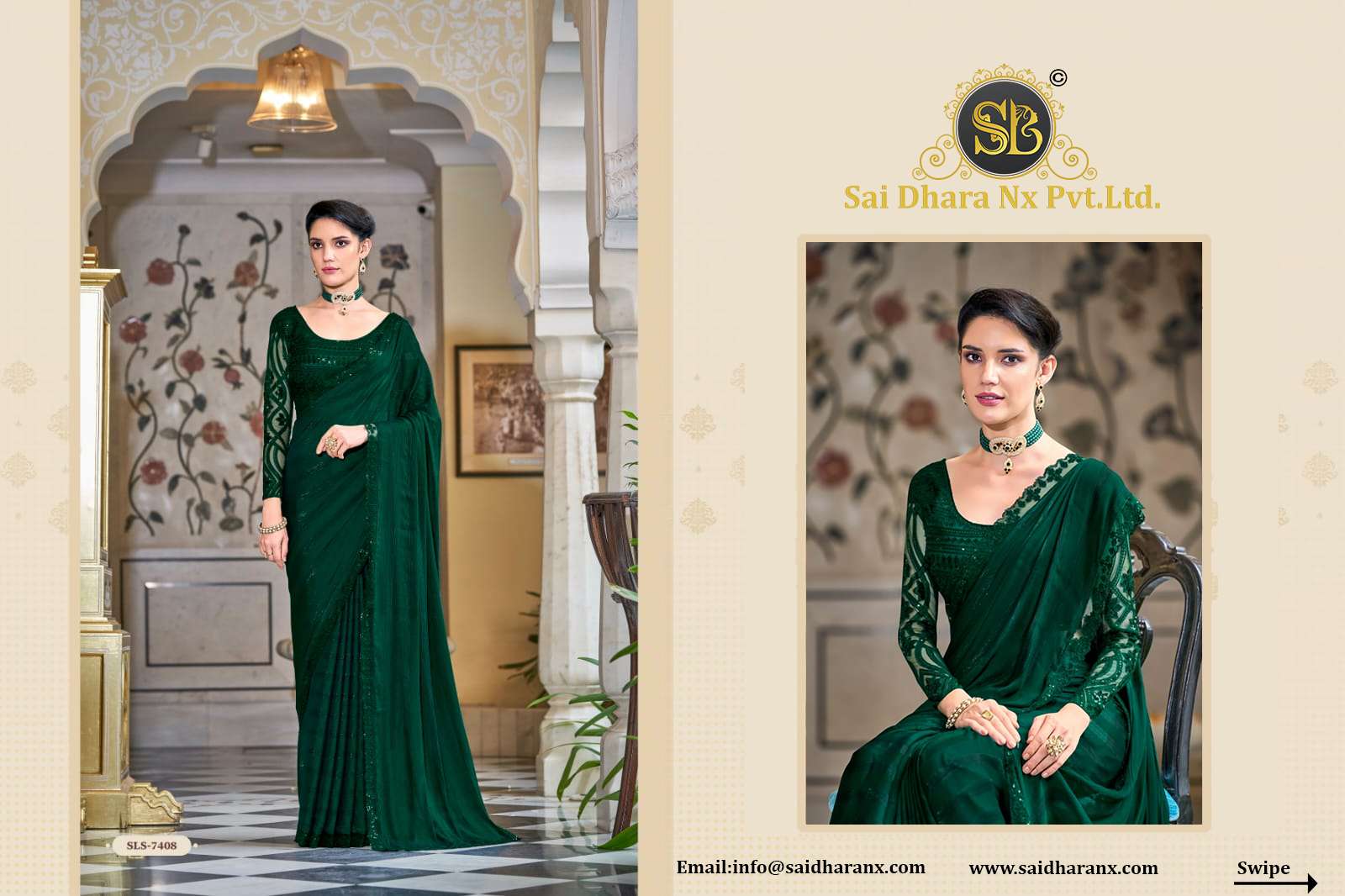  SALSA STYLE BY TFH SILK EMBROIDERY DESIGNER SAREES WHOLESALE RATE IN SURAT - SAIDHARANX 