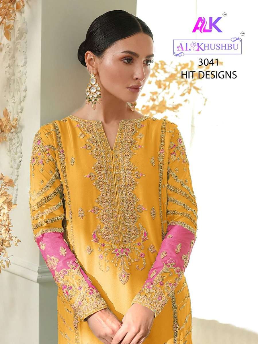 AL KHUSHBU DESIGN NO 3041 EFG COLORS WHOLESALE RATE IN SURAT - SAIDHARANX 