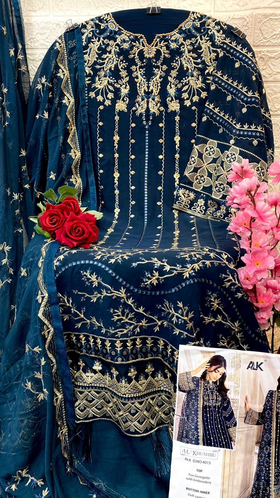 AL Khushbu Samaira Vol-3 Georgette Dress Material ( 3 Pcs Catalog ) Wholesale Rate In Surat - SaiDharaNx 