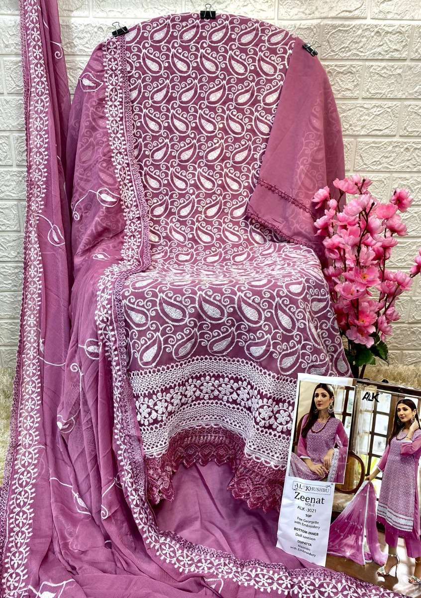AL KHUSHBU ZEENAT VOL 2 DESIGNER PAKISTANI SUITS WHOLEALE RATE IN SURAT - SAIDHARANX