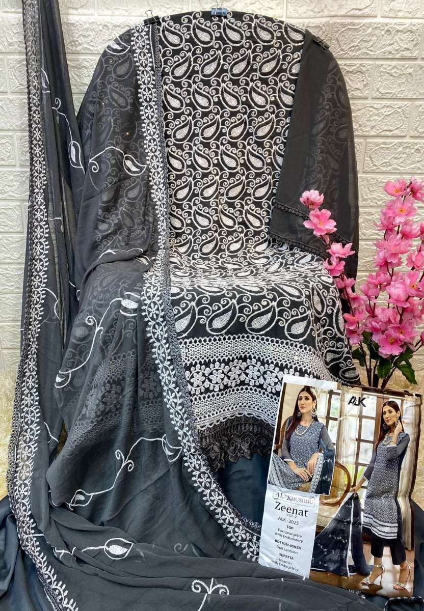 AL KHUSHBU ZEENAT VOL 2 DESIGNER PAKISTANI SUITS WHOLEALE RATE IN SURAT - SAIDHARANX
