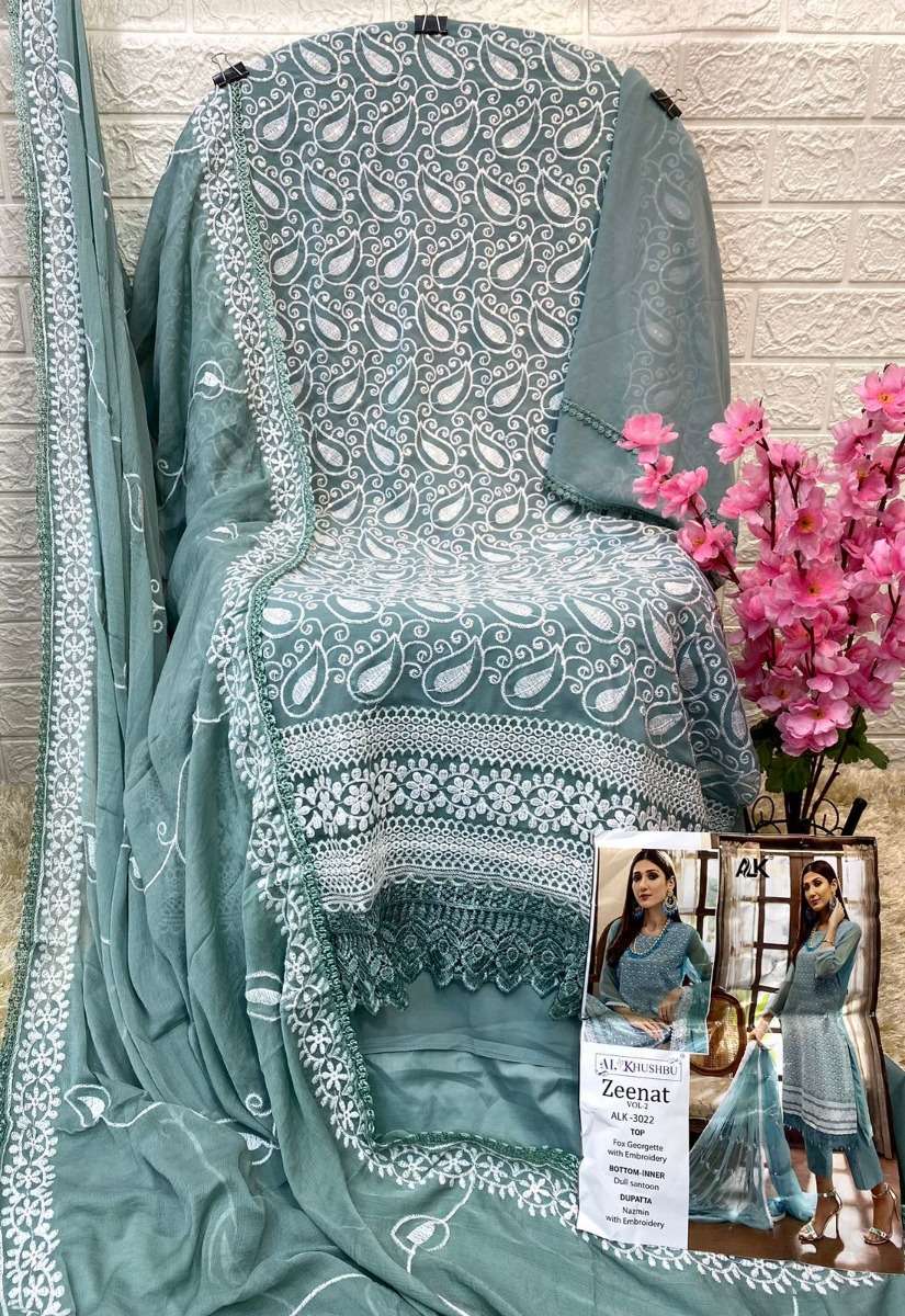 AL KHUSHBU ZEENAT VOL 2 DESIGNER PAKISTANI SUITS WHOLEALE RATE IN SURAT - SAIDHARANX