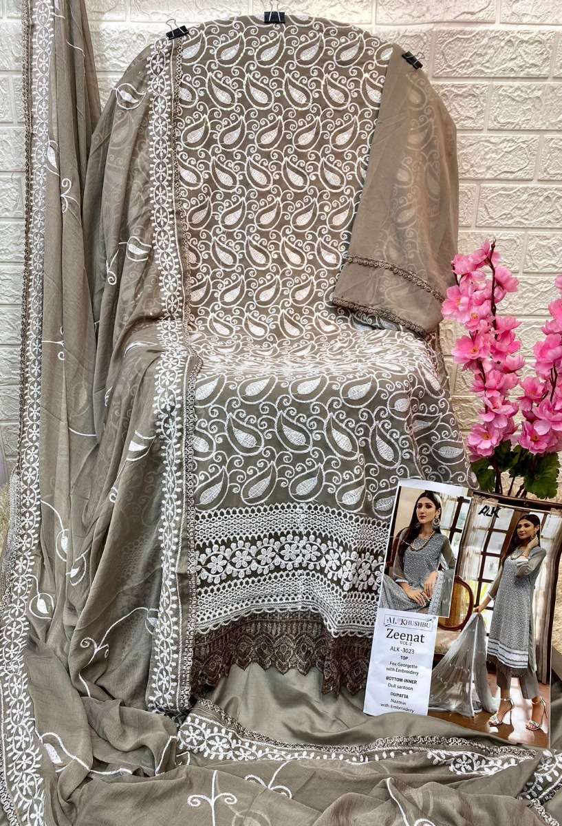 AL KHUSHBU ZEENAT VOL 2 DESIGNER PAKISTANI SUITS WHOLEALE RATE IN SURAT - SAIDHARANX