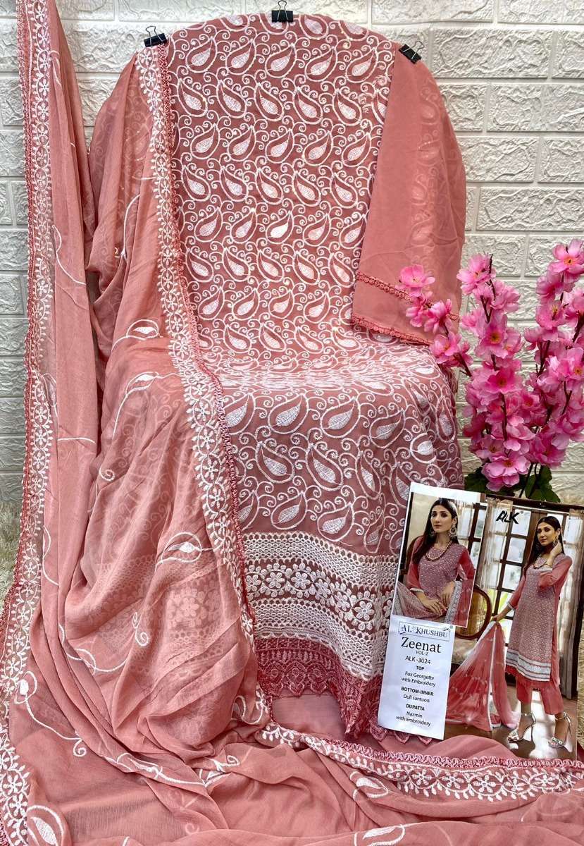 AL KHUSHBU ZEENAT VOL 2 DESIGNER PAKISTANI SUITS WHOLEALE RATE IN SURAT - SAIDHARANX