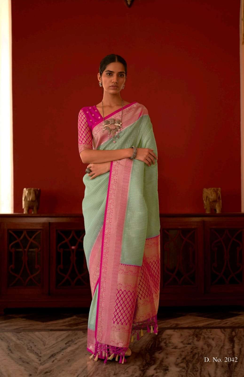 Kimora Sanganer Jari Weaving Georgette Saree Collection Wholesale Rate In Surat - SaiDHaraNx 