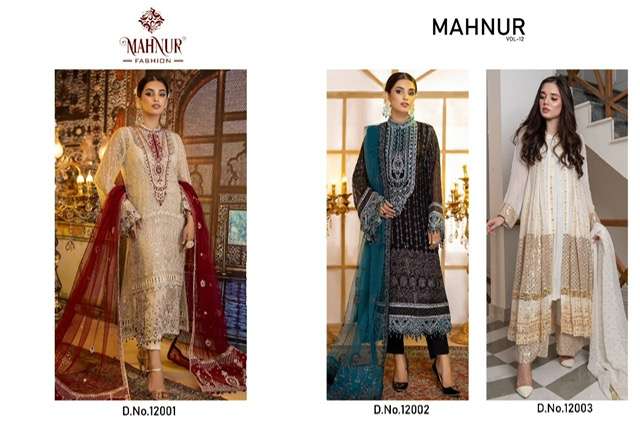 Mahnur Vol 12 Mahnur Pakistani Salwar Suits Wholesale Rate In Surat - SaiDharaNx 