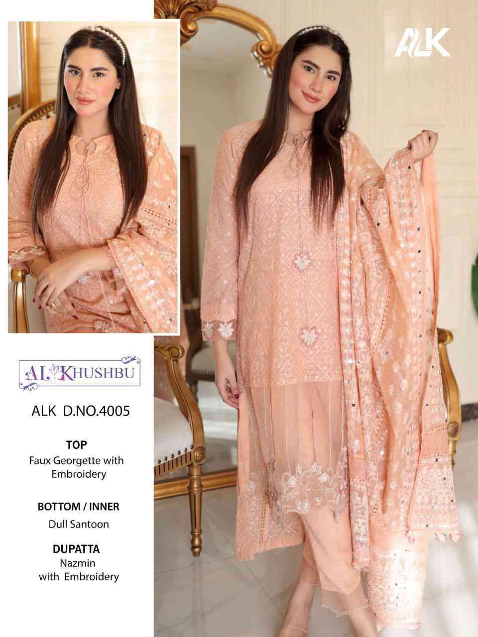 MISTY VOL-6 BY AL KHUSHBU SANTOON PAKISTANI UNSTICHED SALWAR SUITS WHOLESALE RATE IN SURAT - SAIDHARANX 