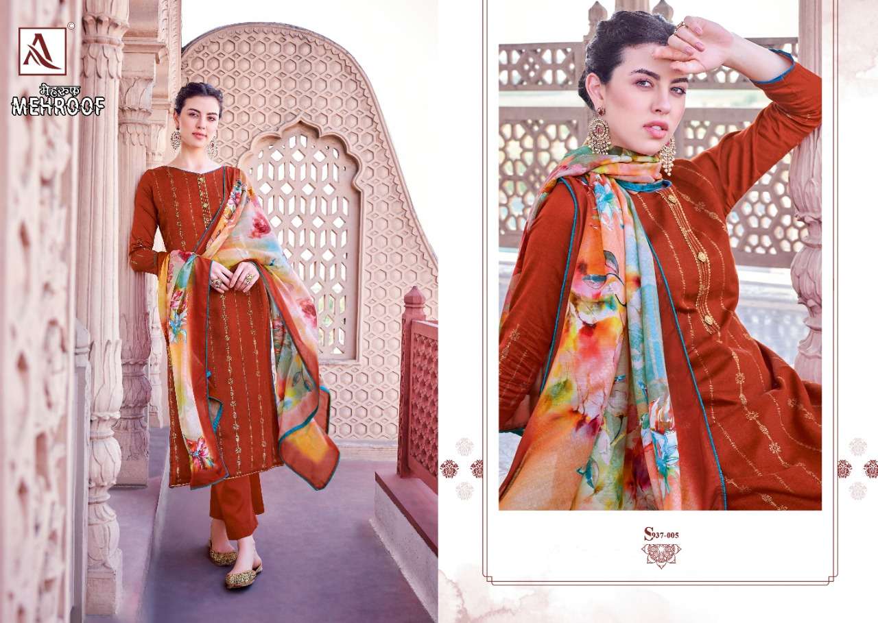 Alok Suits Mehroof Jam Cotton Dress Material ( 8 Pcs Catalog ) Wholesale Rate In Surat - SaiDharaNx 