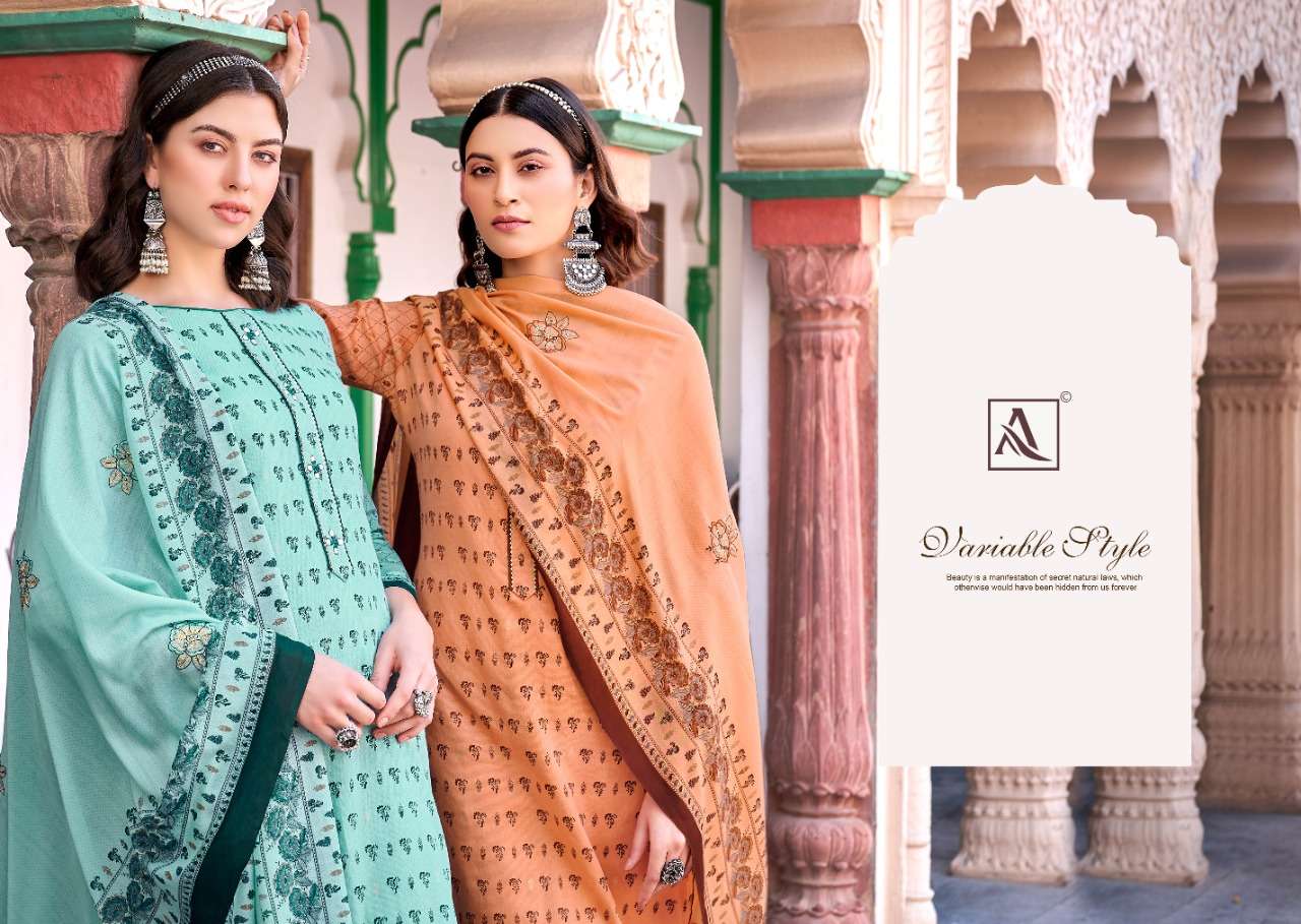 Ganga Basima S1746 Wholesale Premium Cotton Neck Embroidery Salwar Suits -  textiledeal.in