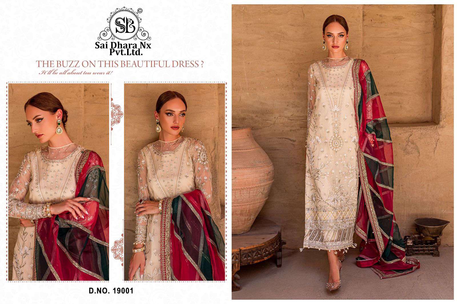 Mahnur Vol-19 Wholesale Pakistani Style Pakistani Suits Wholesale Rate In Surat - SaiDharaNx 