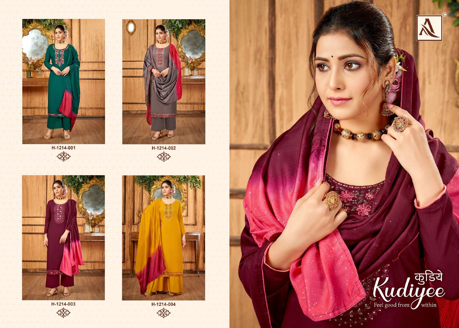 Sai Dhara Nx Alok Suits Kudiyee Viscose Dress Material ( 4 pcs Catalogue )