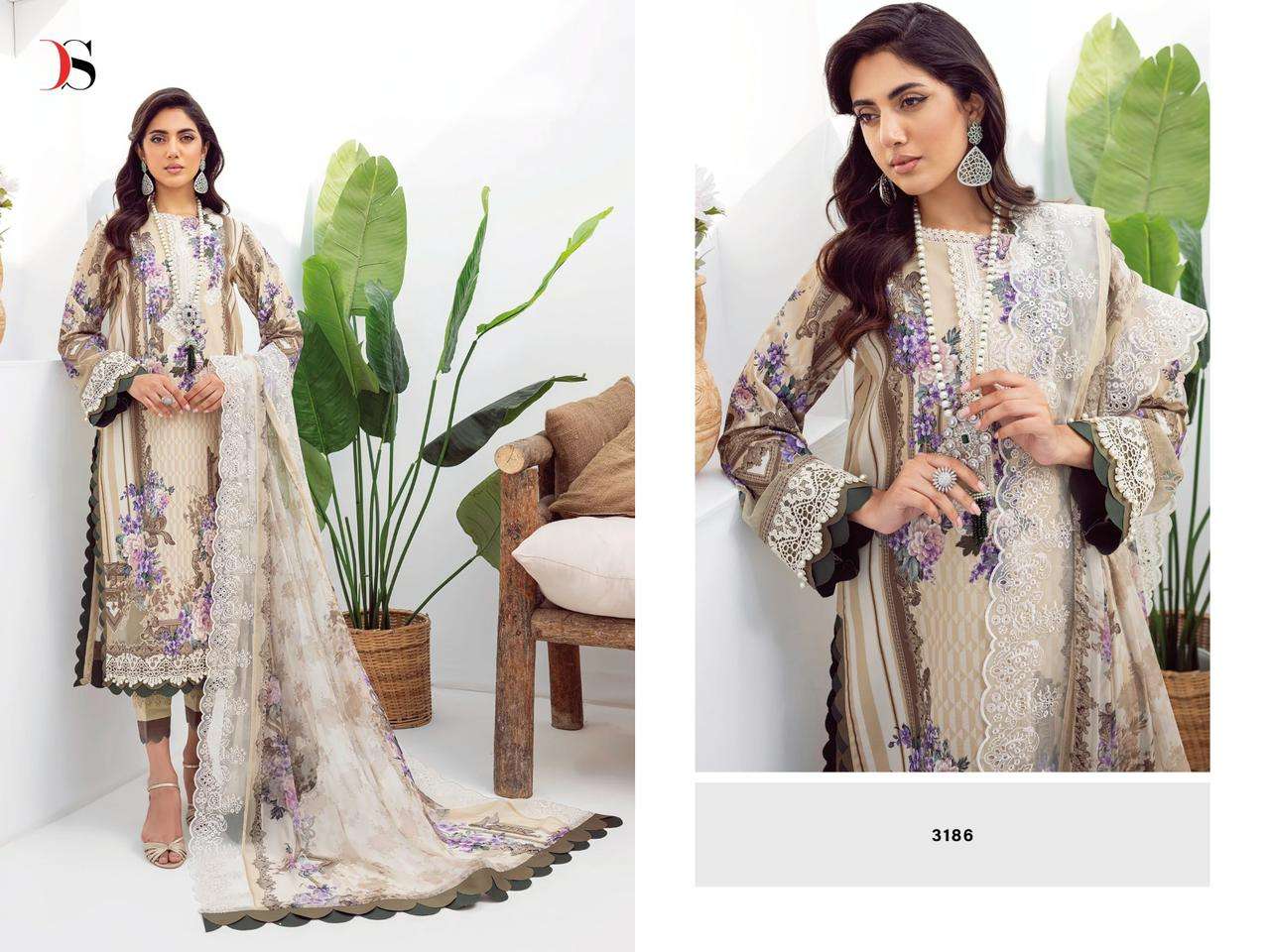 SAI DHARA NX BUNDLE OF 8 WHOLESALE SALWAR SUIT CATALOG Jade Needle Wonder  Vol-2 by DEEPSY SUITS CHIFFON DUPATTA IN Surat  - Sai Dharanx