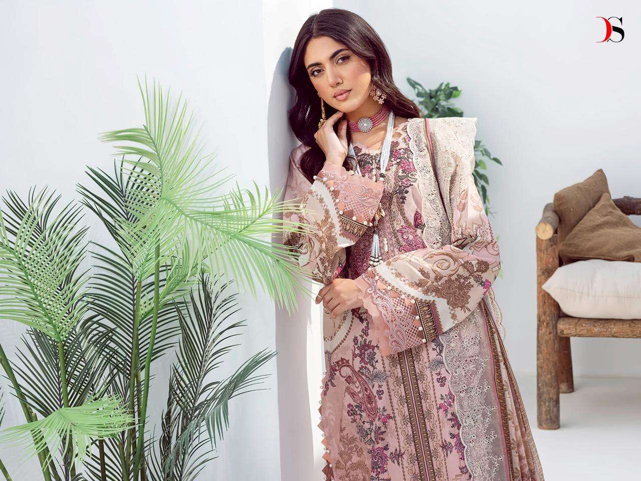 SAI DHARA NX BUNDLE OF 8 WHOLESALE SALWAR SUIT CATALOG Jade Needle Wonder  Vol-2 by DEEPSY SUITS CHIFFON DUPATTA IN Surat  - Sai Dharanx