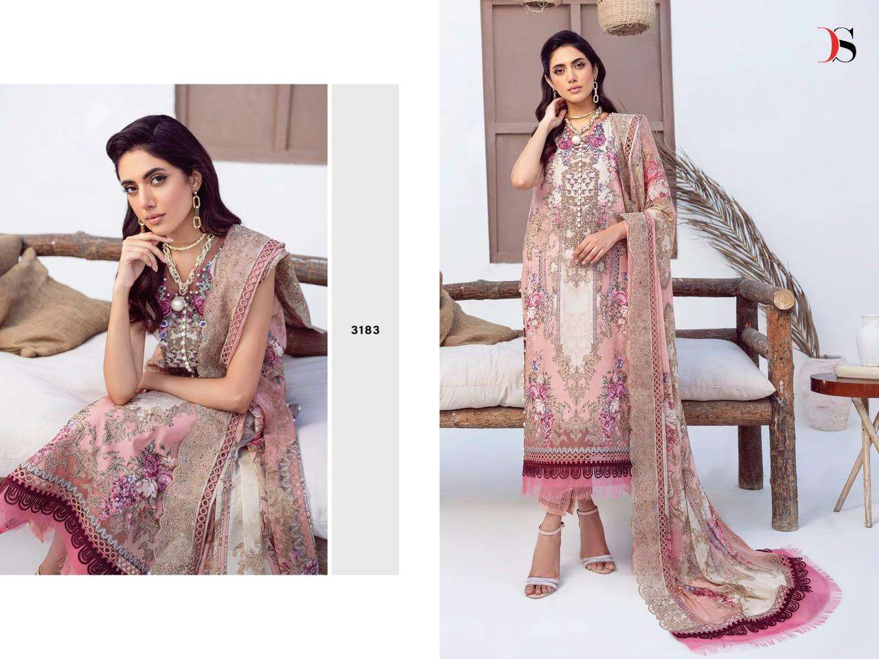 SAI DHARA NX BUNDLE OF 8 WHOLESALE SALWAR SUIT CATALOG Jade Needle Wonder  Vol-2 by DEEPSY SUITS CHIFFON DUPATTA IN Surat  - Sai Dharanx