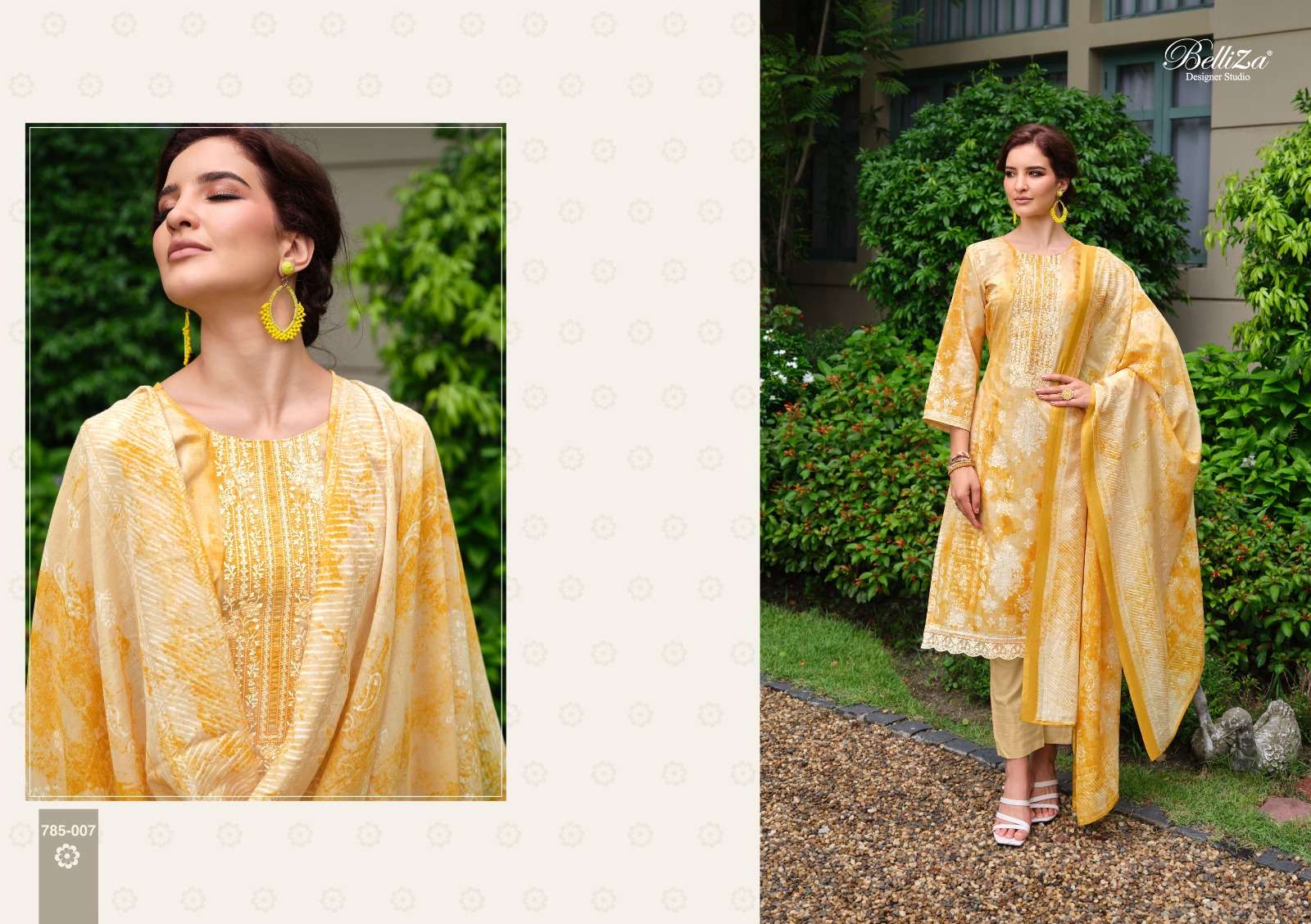 Sai Daranx Belliza Designer Studio Resham Cotton Dress Material Wholesale  Surat 