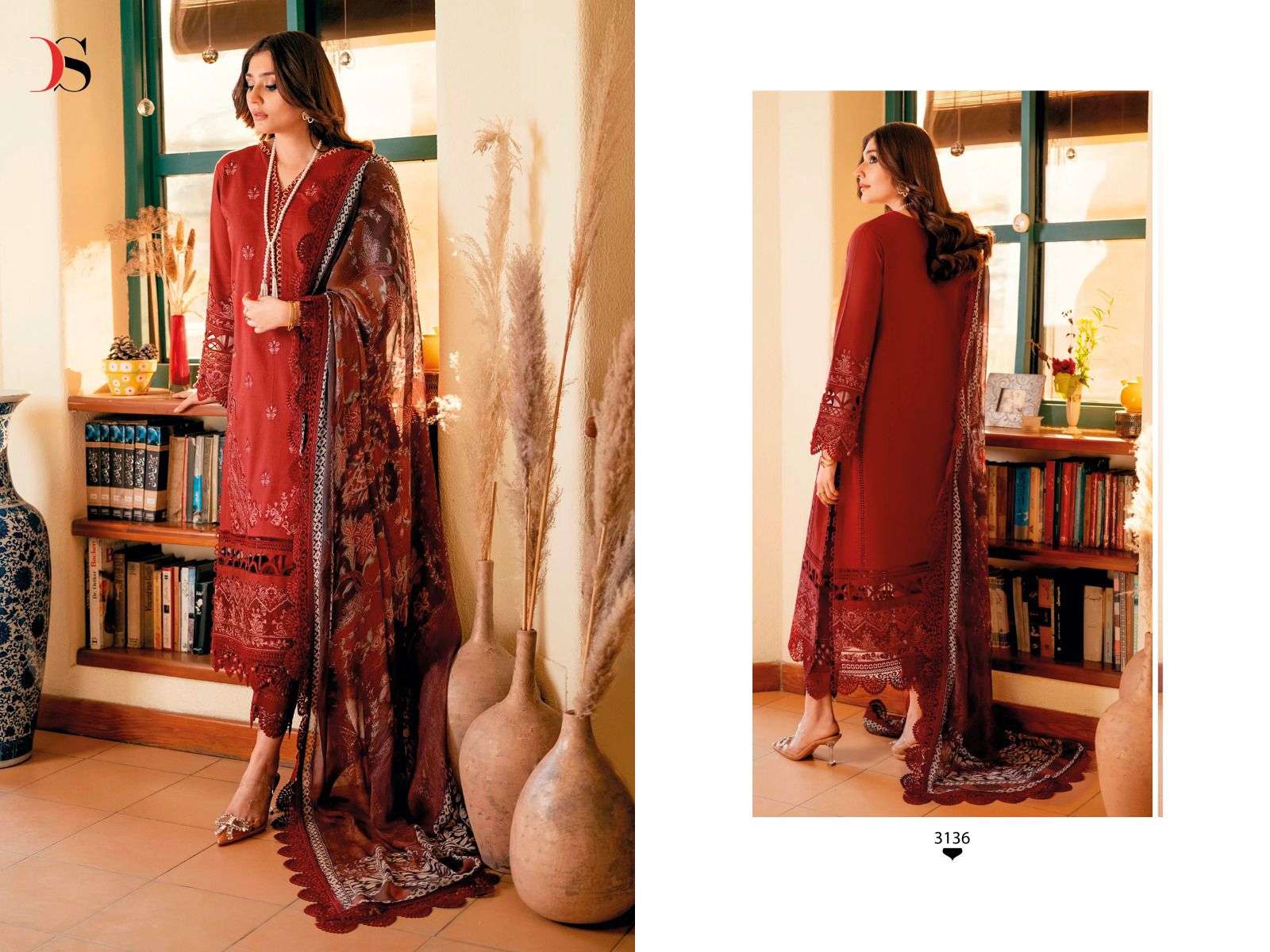 Sai Dharanx FIRDOUS OMBRE EMBROIDERED VOL-2 BY DEEPSY SUITS COTTON PAKISTANI DRESSES