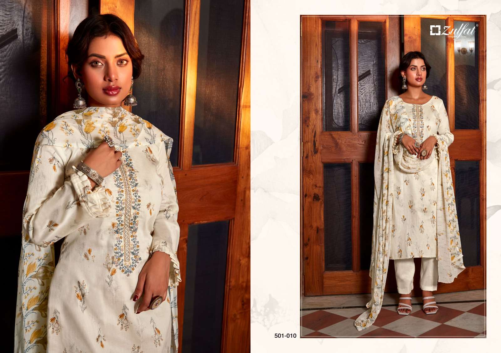 SAI DHARA NX ZULFAT DILREET PURE JAAM COTTON DESIGNER PRINT SALWAR SUIT