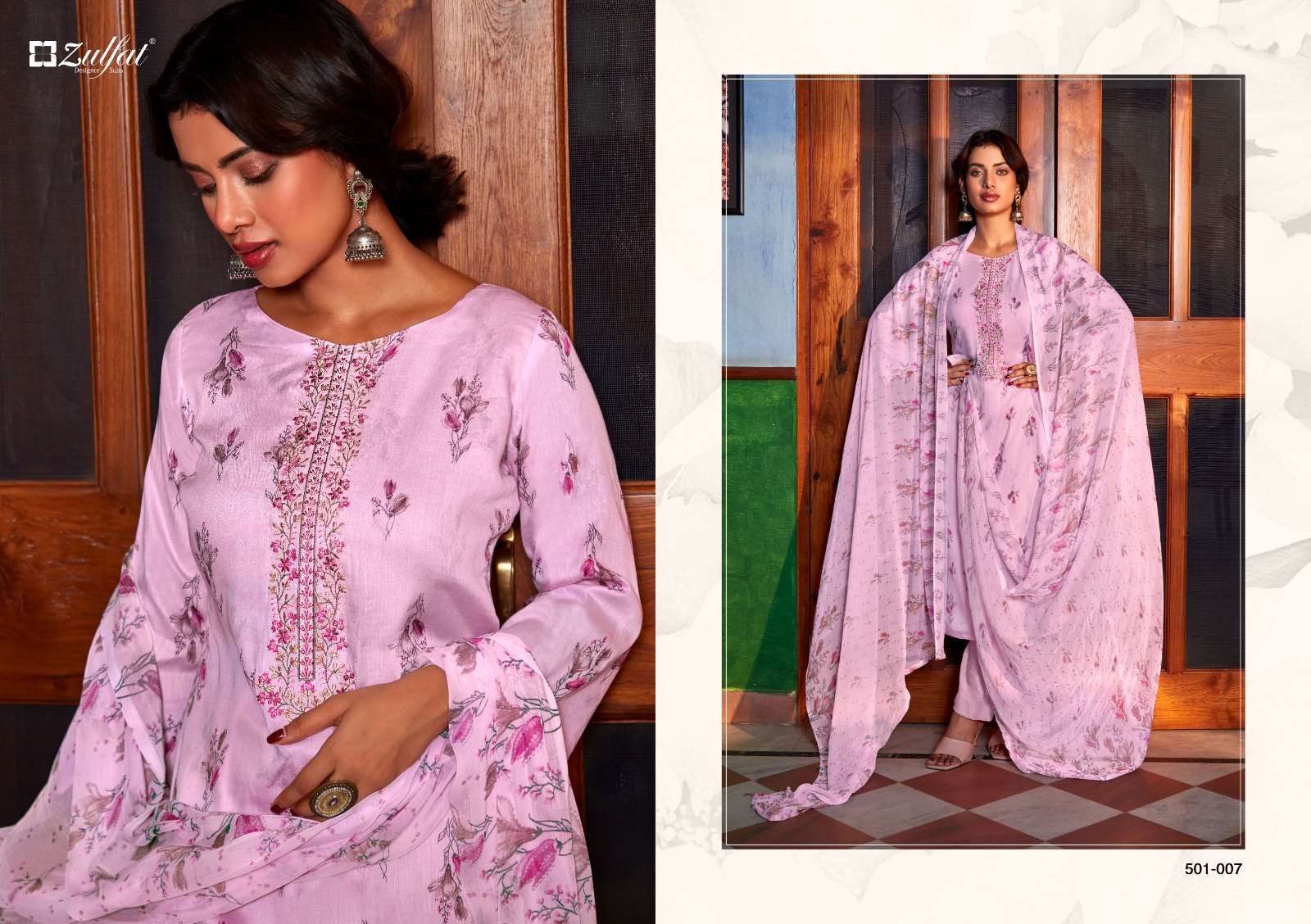 SAI DHARA NX ZULFAT DILREET PURE JAAM COTTON DESIGNER PRINT SALWAR SUIT