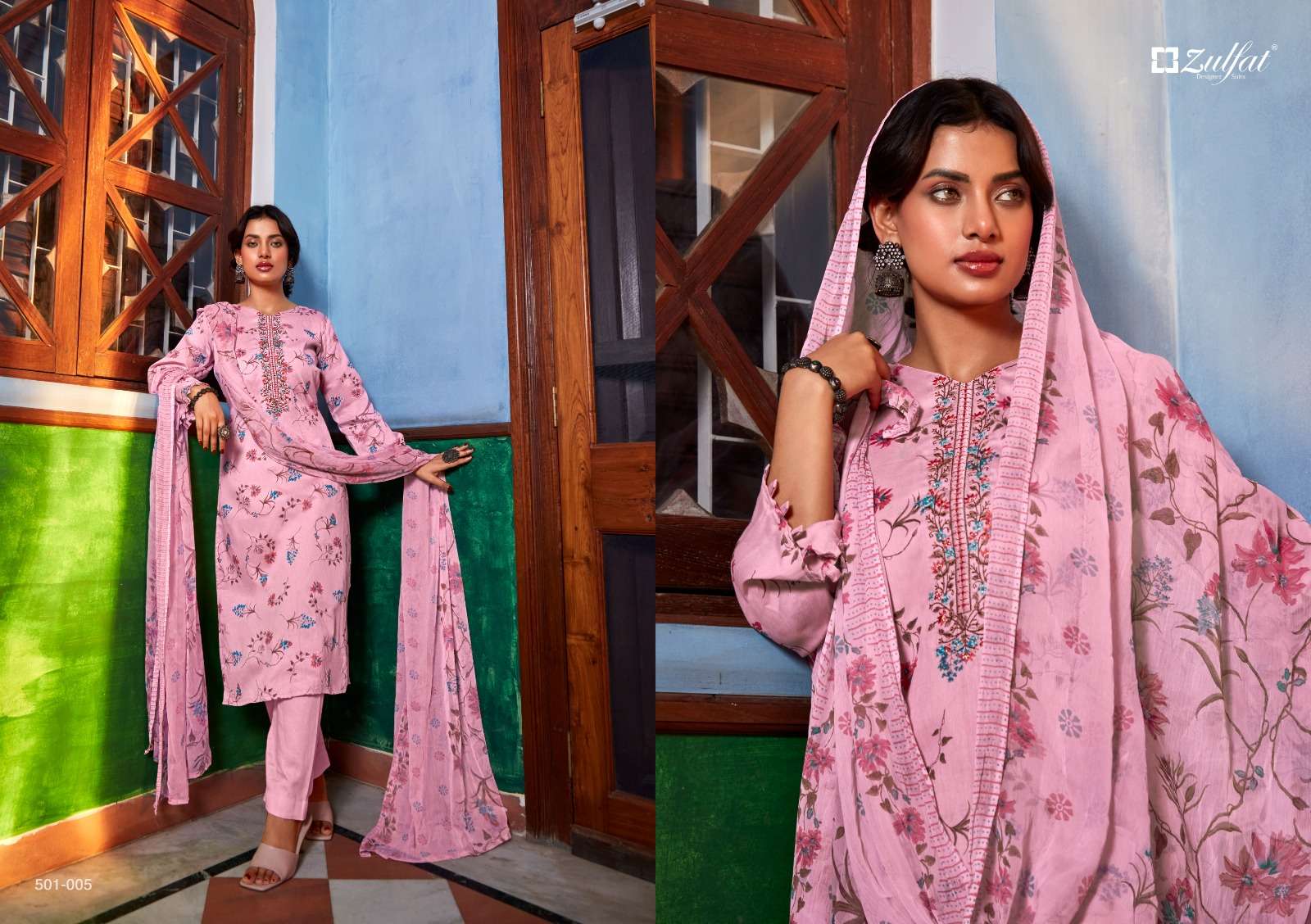 SAI DHARA NX ZULFAT DILREET PURE JAAM COTTON DESIGNER PRINT SALWAR SUIT