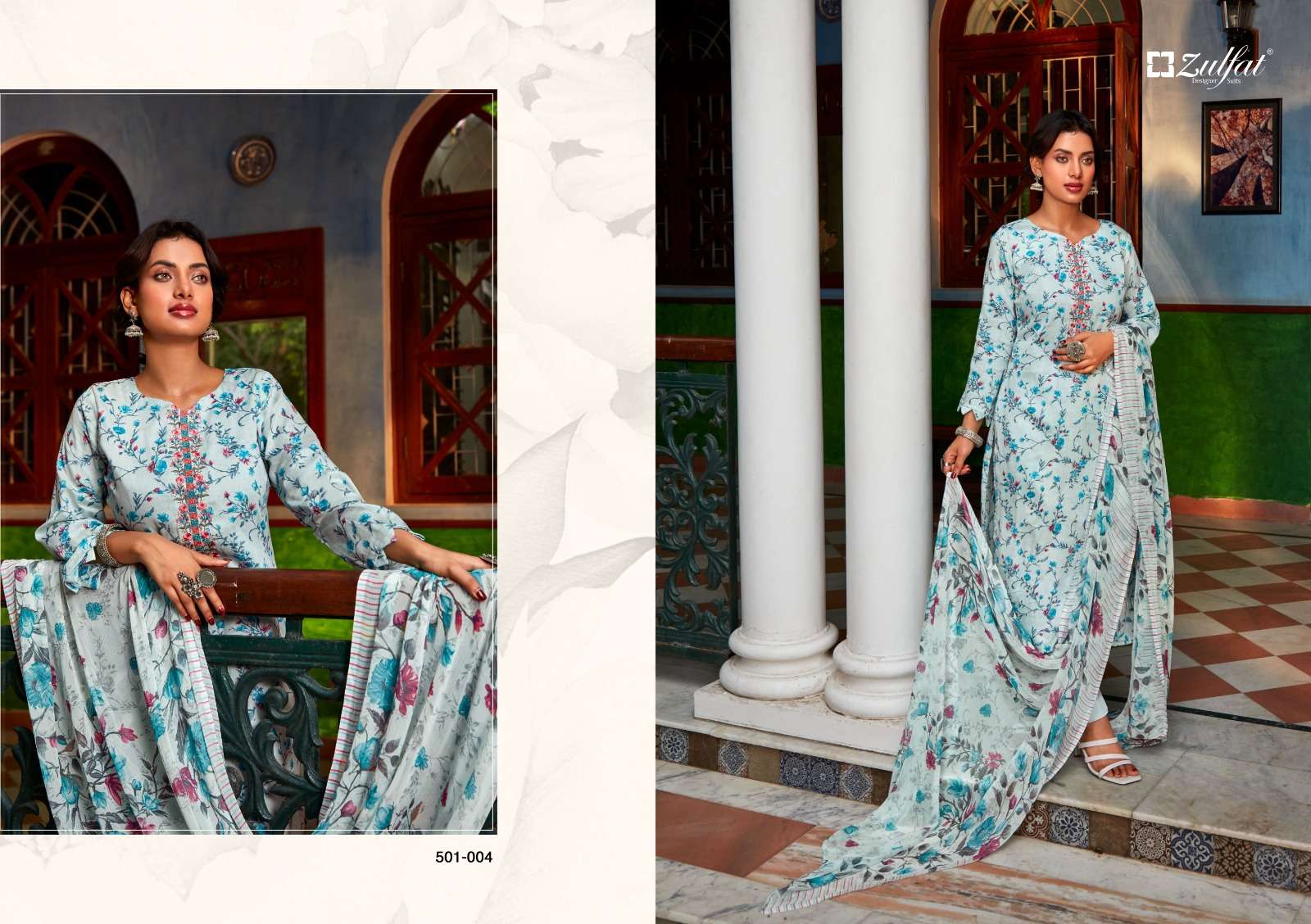 SAI DHARA NX ZULFAT DILREET PURE JAAM COTTON DESIGNER PRINT SALWAR SUIT