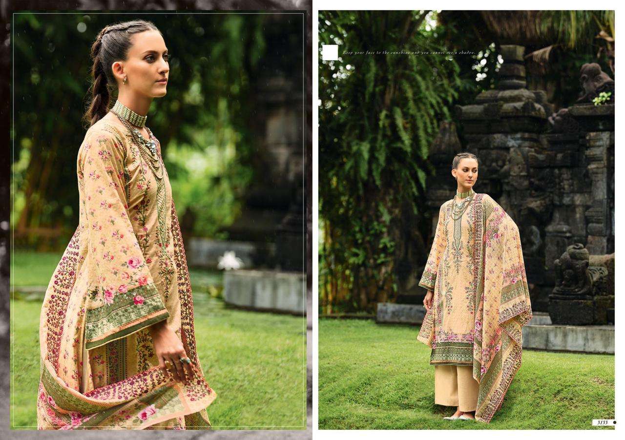 SAI DHARANX DEEPSY SUITS BIN SAEED LAWN COLLECTION VOL 3 COTTON EMBROIDERY DESIGNER SUITS WHOLESALER  SAI DHARANX _ SURAT  