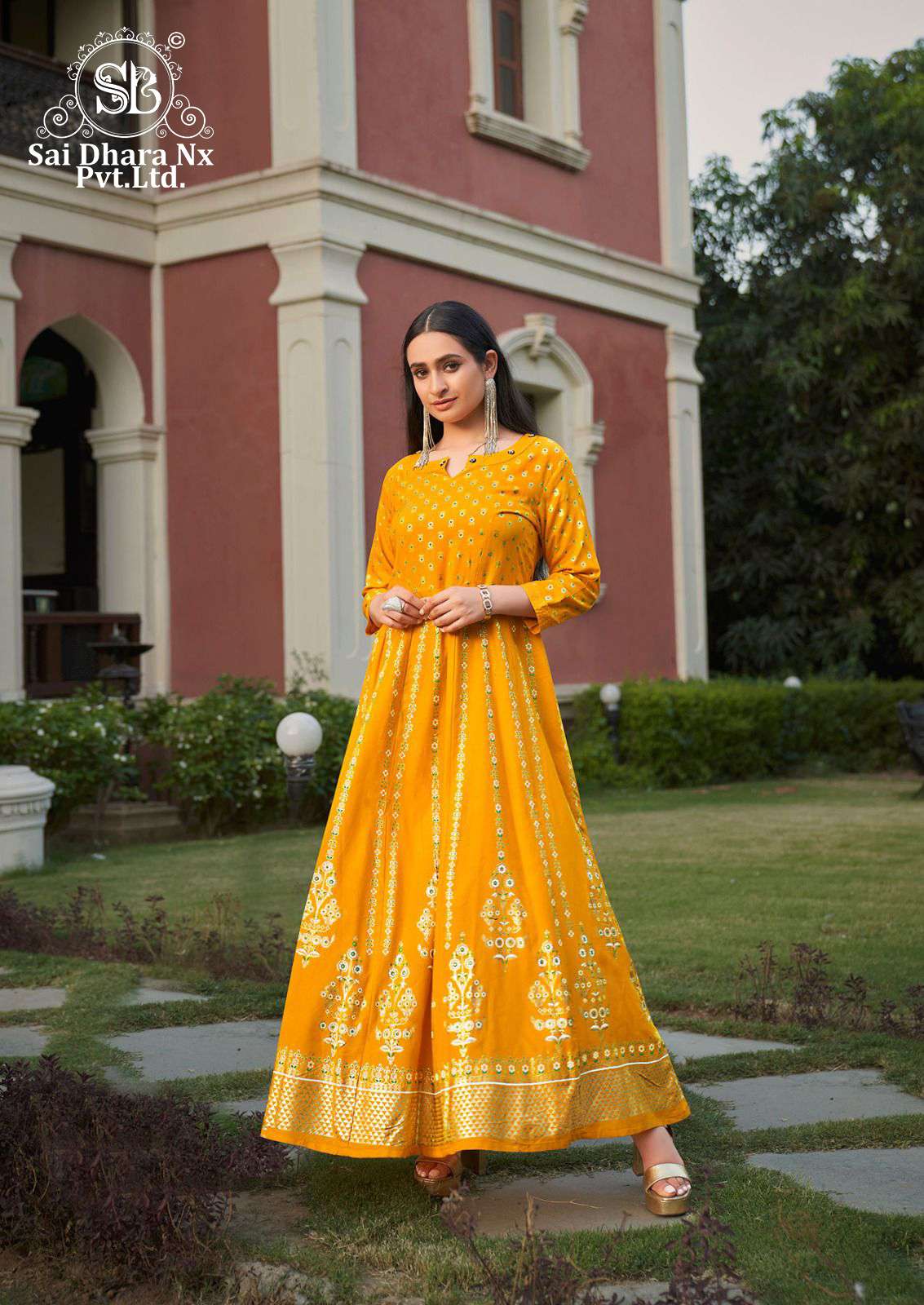 Buy Party Wear Pink Thread Work Chinnon Gown With Dupatta Online From Surat  Wholesale Shop.