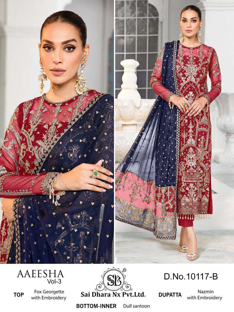 SAIDHARANX PRESENTS PAKISTANI SUIT WITH GEORGETTE WITH HEAVY EMBROIDERED WHOLESALE SHOP IN SURAT 