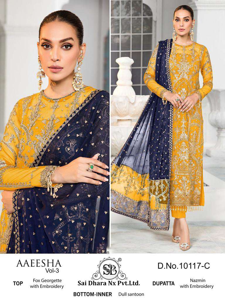 SAIDHARANX PRESENTS PAKISTANI SUIT WITH GEORGETTE WITH HEAVY EMBROIDERED WHOLESALE SHOP IN SURAT 