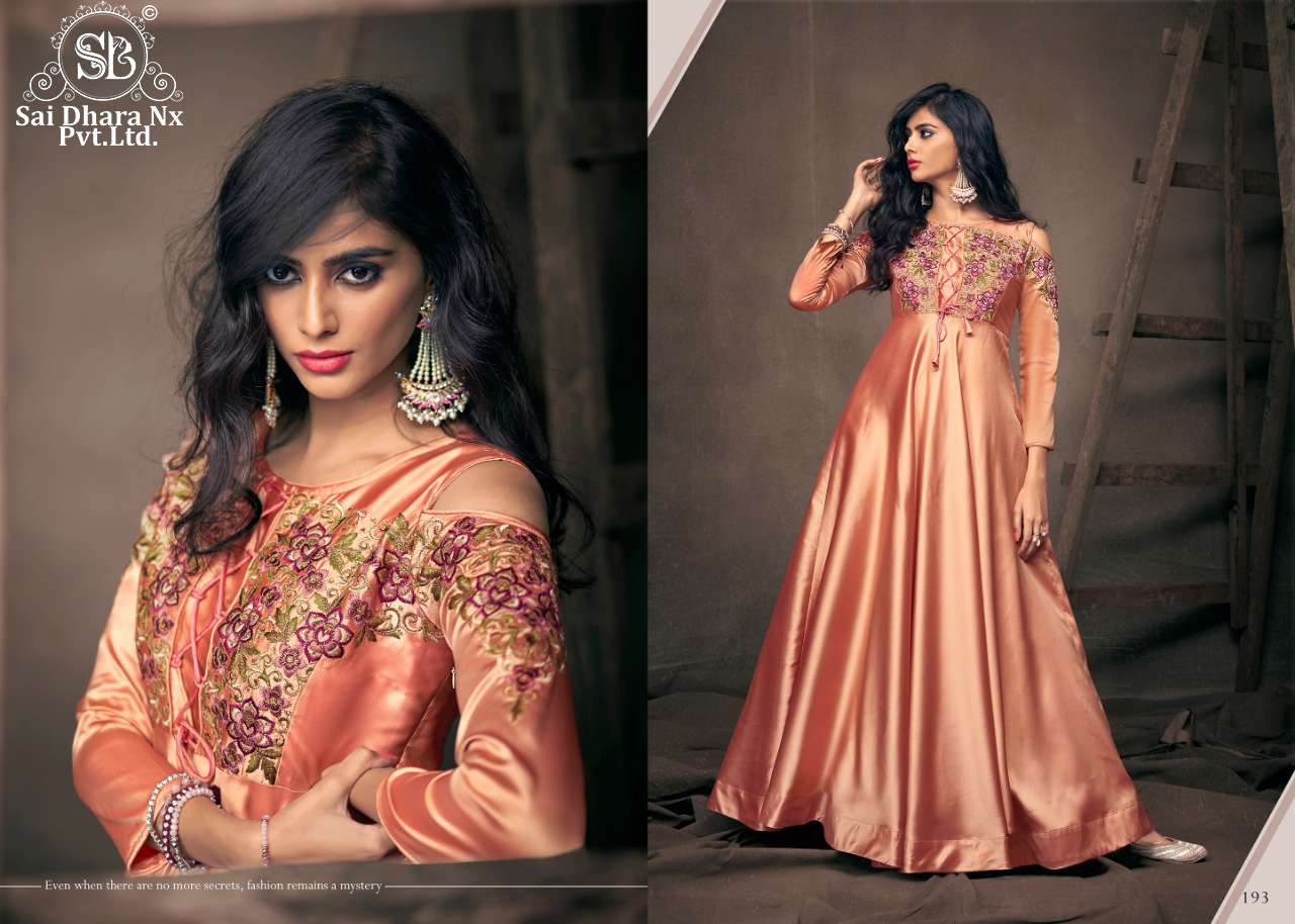 SAIDHARANX PRESENTS LATEST SILK HEAVY EMBROIDERY STICHED GOWN WHOLESALE SHOP IN SURAT  