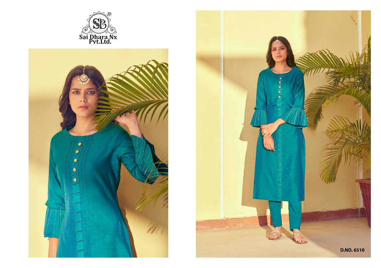 SAIDHARANX PRESENTS LATEST SILK WITH EMBROIDERY WORK LONG KURTI WHOLESALE SHOP IN SURAT 
