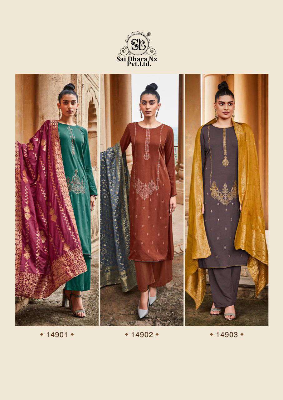 deepsy suits presents viscose pashmina with embroidery 3 piece suit wholesale shop in surat - SaiDharaNx