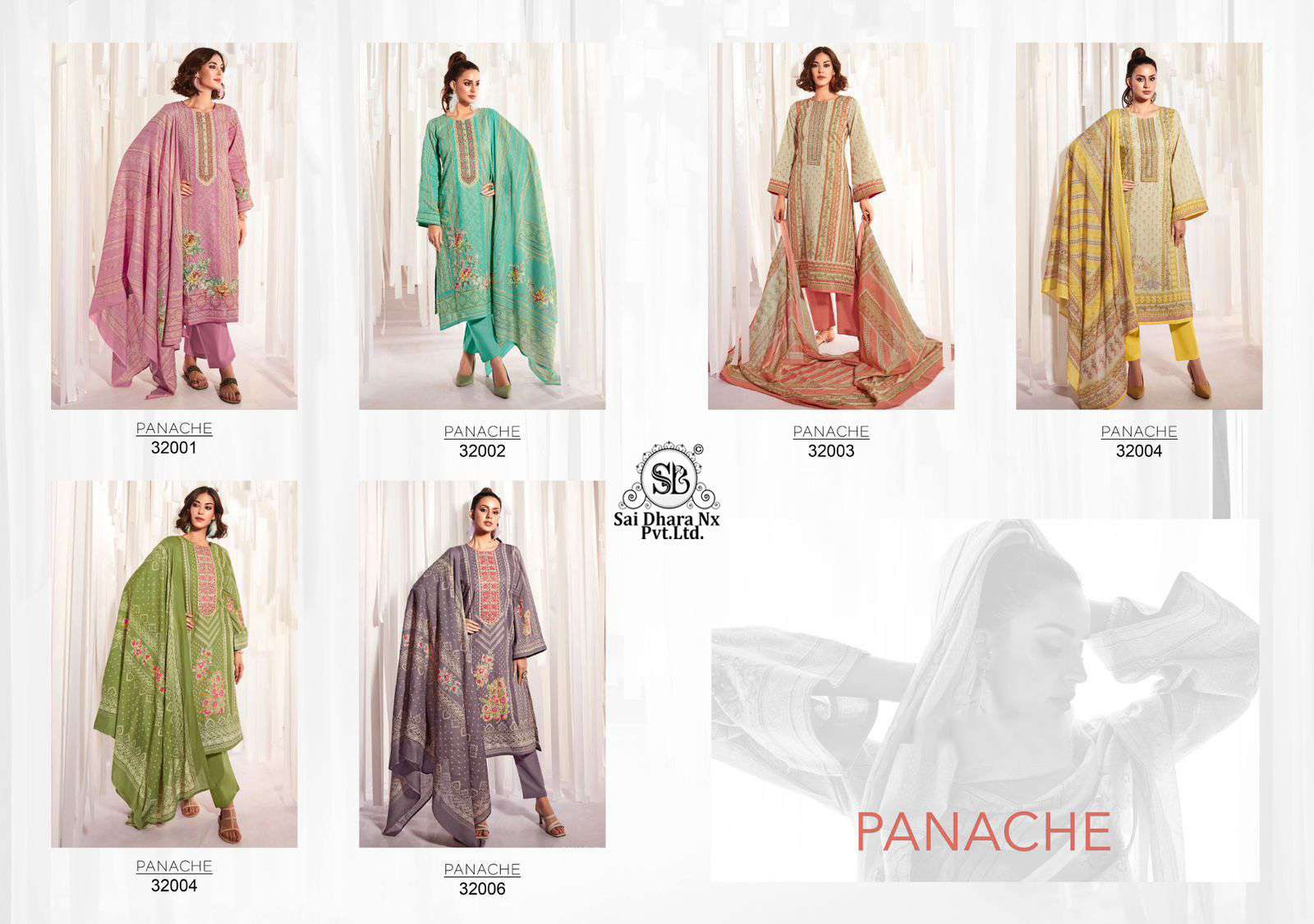 Mumtaz art present latest lawn cotton pakistani 3 piece suits Wholesale Shop In surat - SaiDharaNx