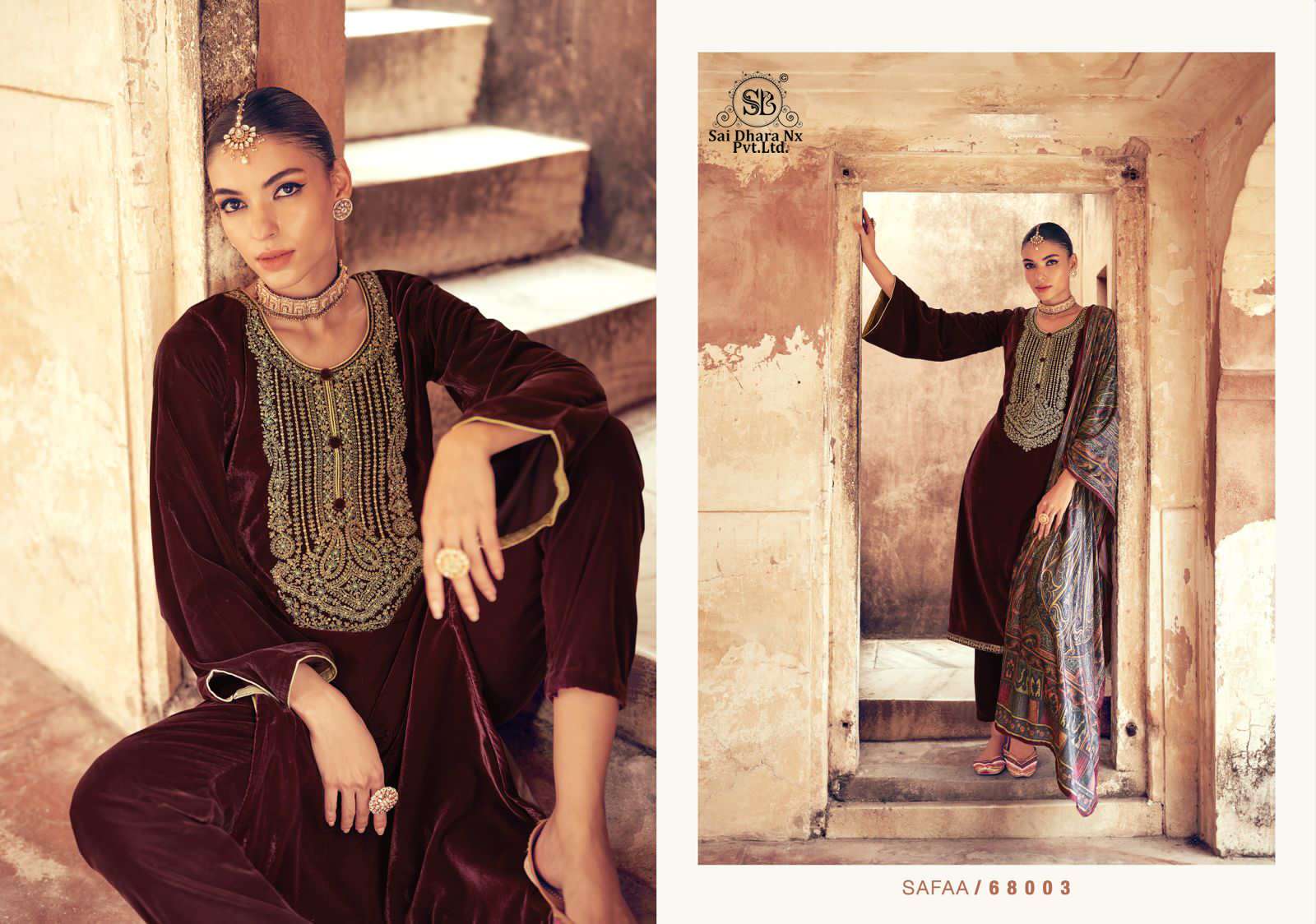 mumtaz arts presents pure velvel dyes 3 piece pakistani suit wholesale shop in surat - SaiDharaNx