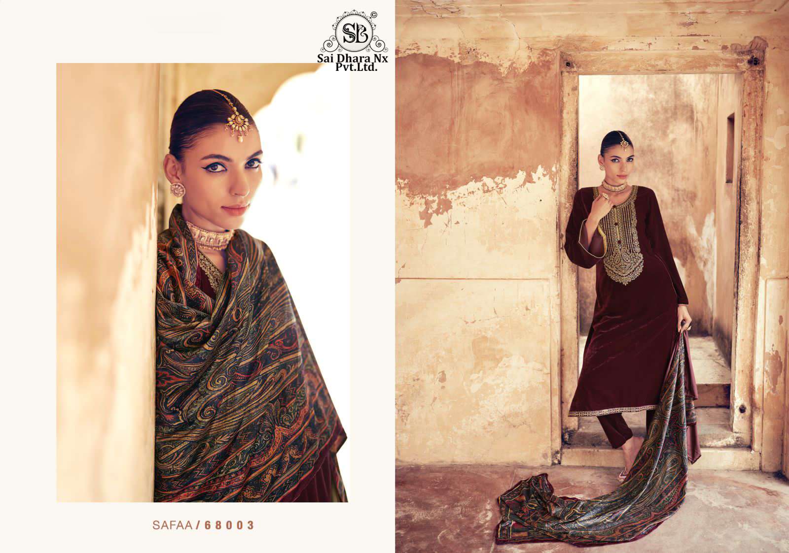 mumtaz arts presents pure velvel dyes 3 piece pakistani suit wholesale shop in surat - SaiDharaNx
