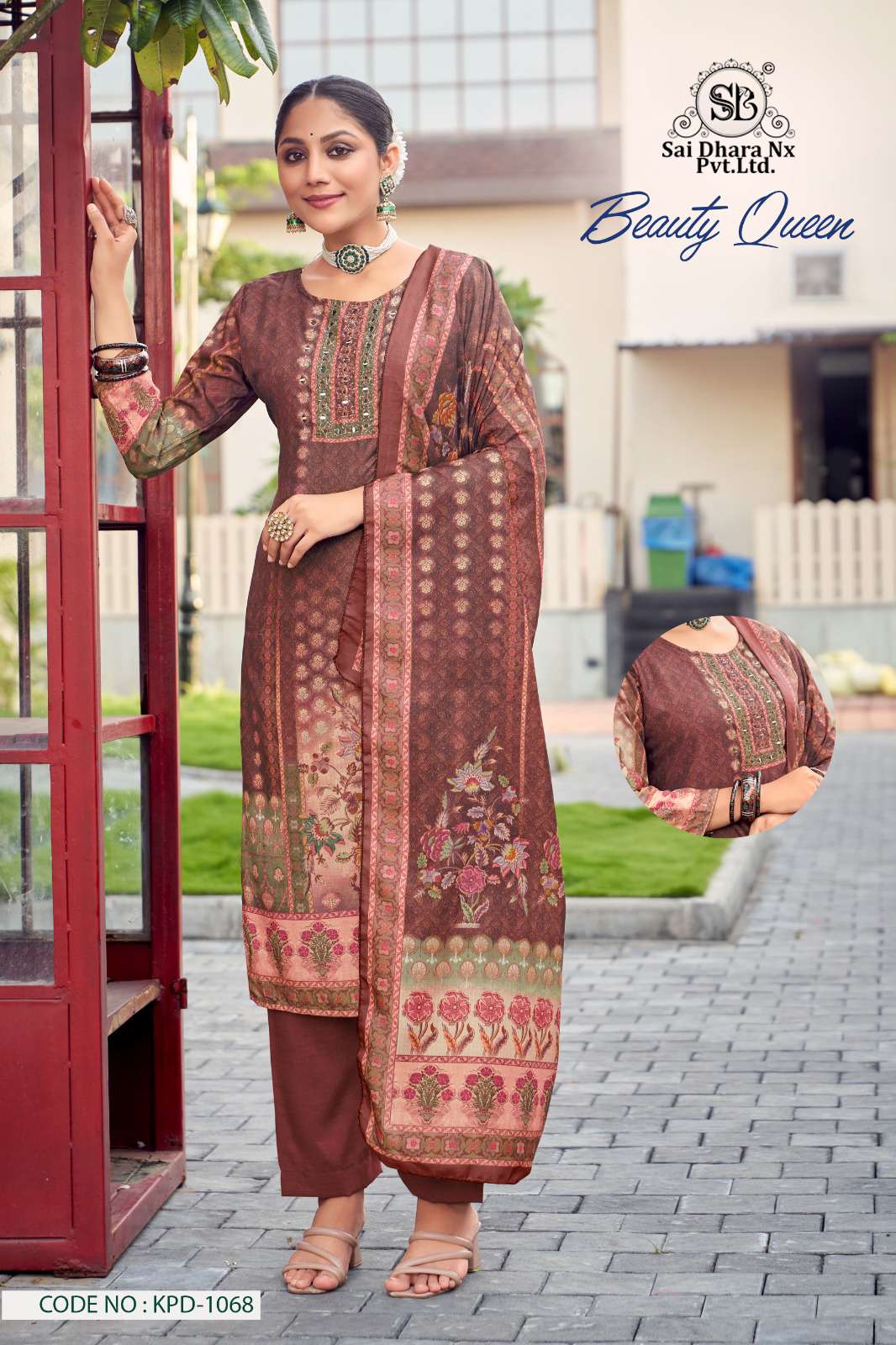vitara fashion presents muslin prints with handwork 3 piece readymade suit wholesale shop in surat - SaiDharaNx