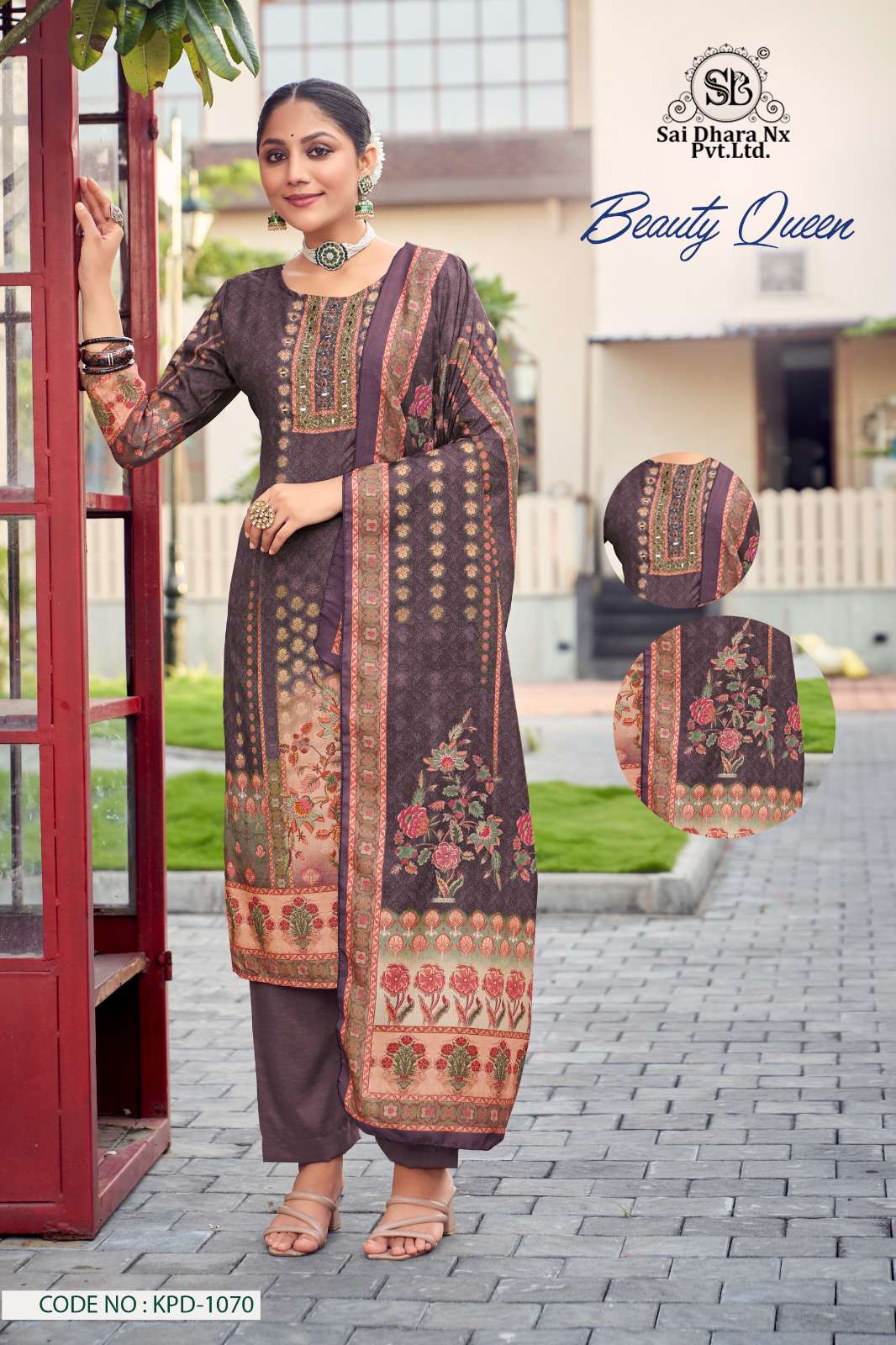 vitara fashion presents muslin prints with handwork 3 piece readymade suit wholesale shop in surat - SaiDharaNx