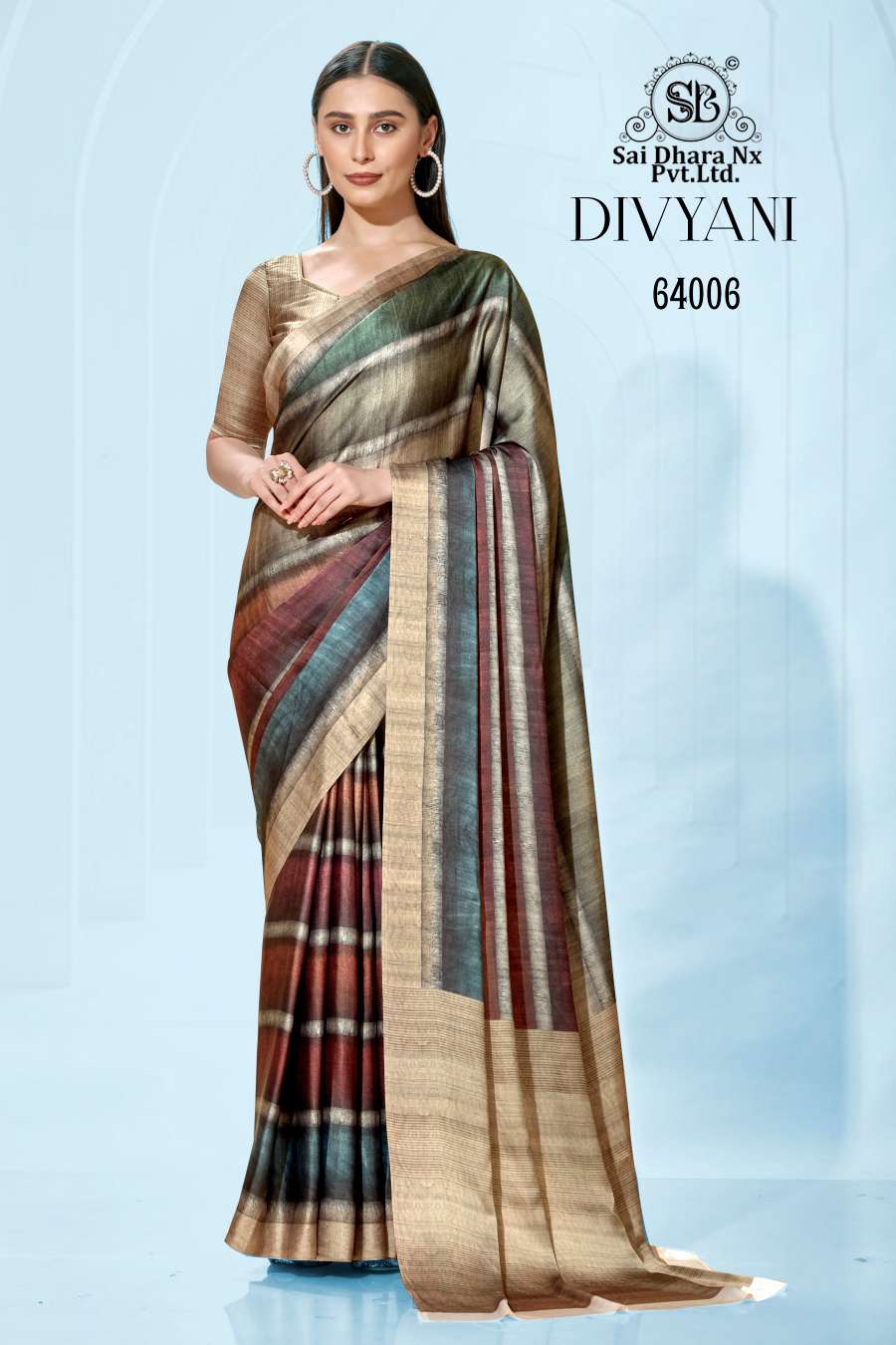 kashvi creation presents satin fabric  newly launched divyani saree wholesale shop in surat - SaiDharaNx