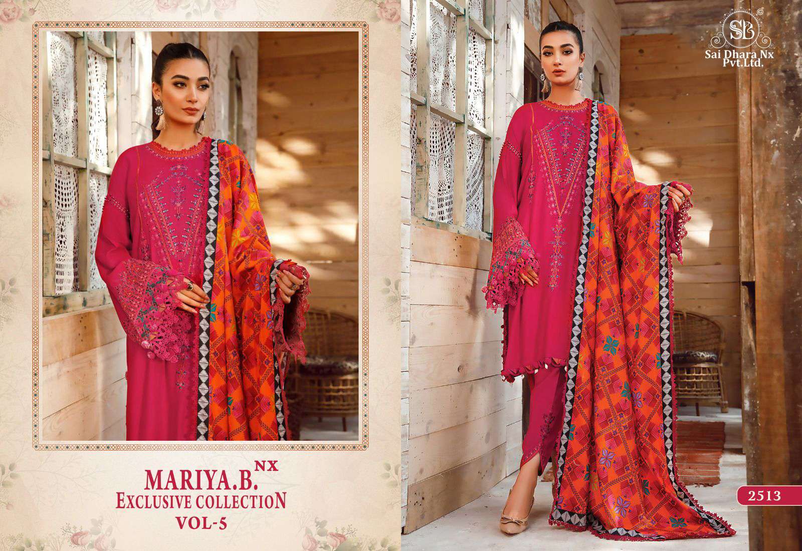 maria b presents latest 3 piece pakistani suit wholesale shop in surat - SaiDharaNx 