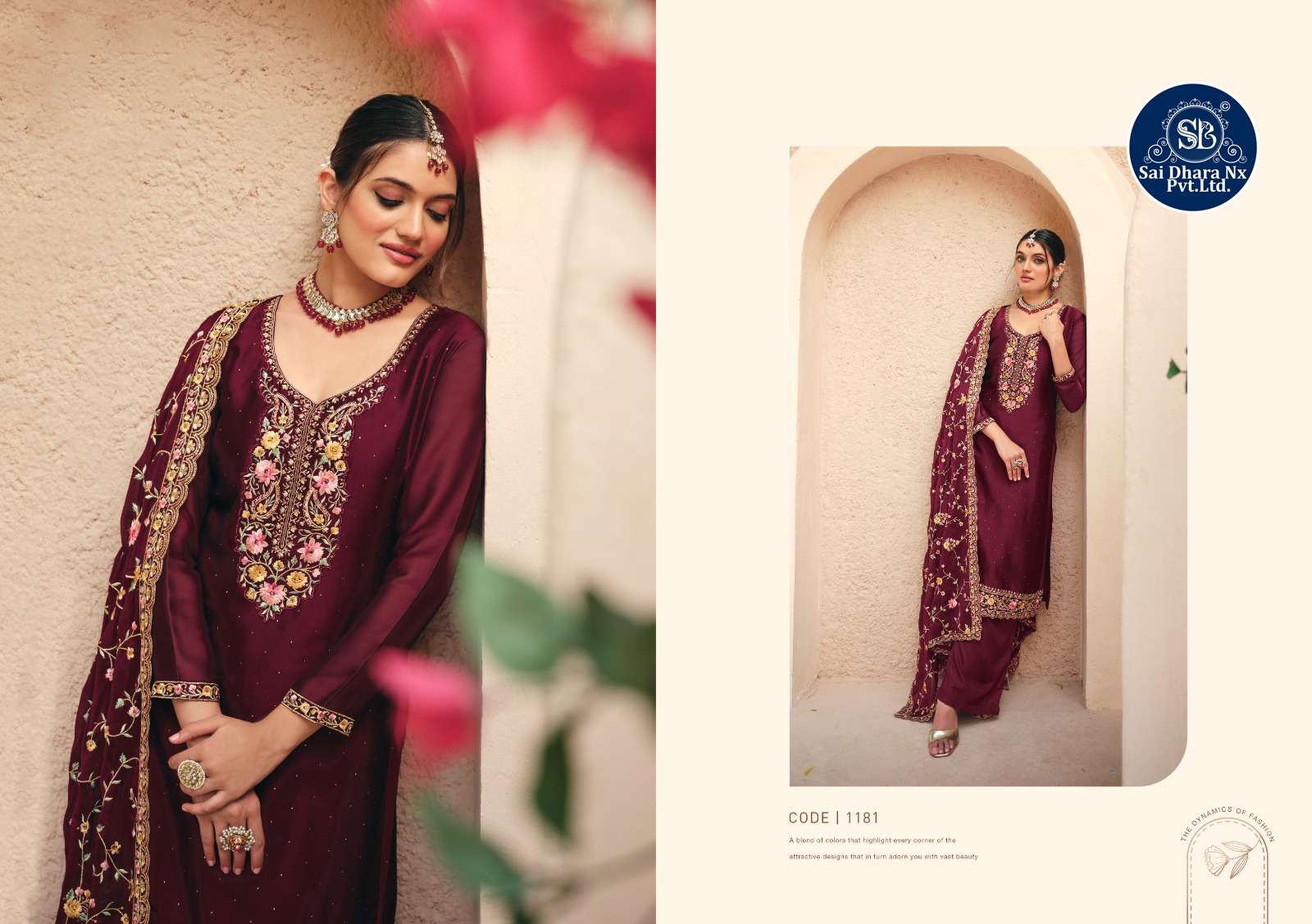 RADHA TRENDZ PRESENTS SHAGUN 2 TONE CATONIC GEORGETTE BASED PAKISTANI SALWAR SUIT WHOLESALE SHOP IN SURAT - SaiDharaNx