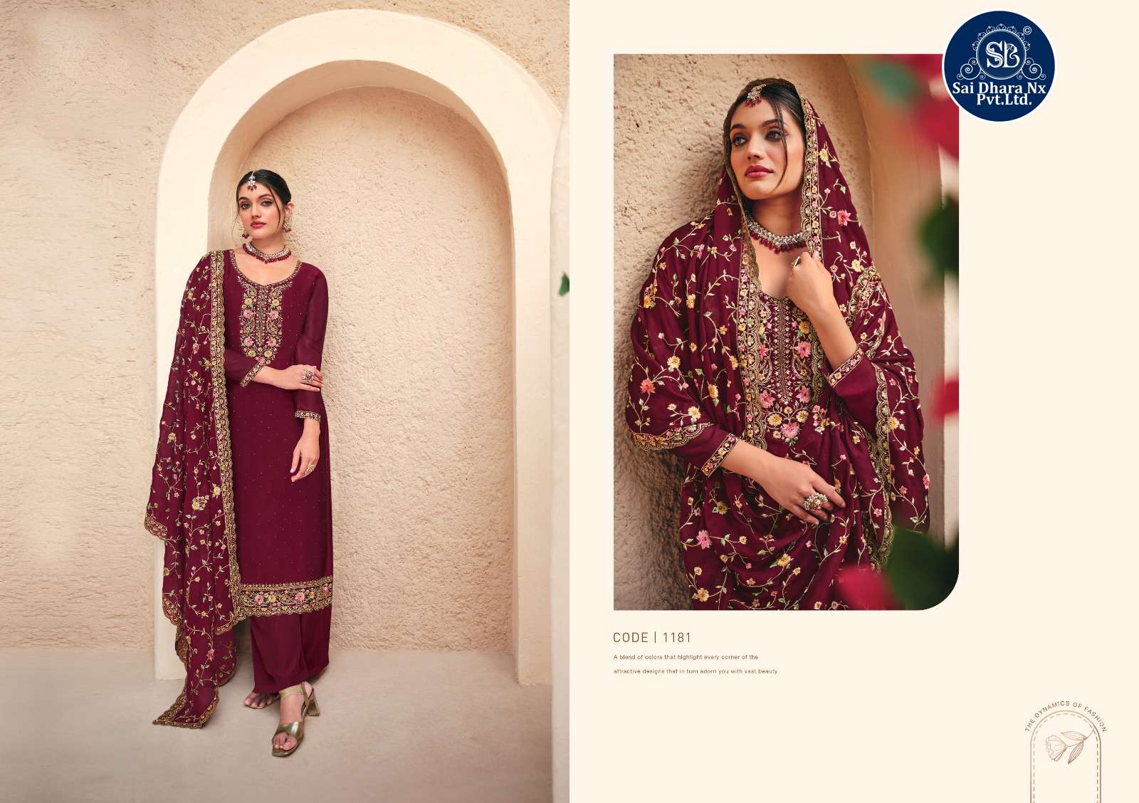 RADHA TRENDZ PRESENTS SHAGUN 2 TONE CATONIC GEORGETTE BASED PAKISTANI SALWAR SUIT WHOLESALE SHOP IN SURAT - SaiDharaNx