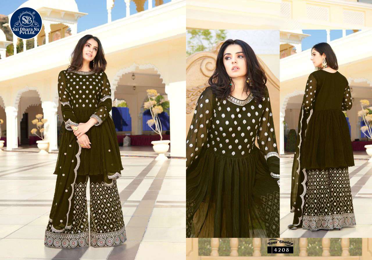 YOUR CHOICE PRESENTS TRANDY BLOOMING GEORGETTE BASED FESTIVAL WEAR DESIGNER SALWAR SUITS WHOLESALE SHOP IN SURAT - SaiDharaNx